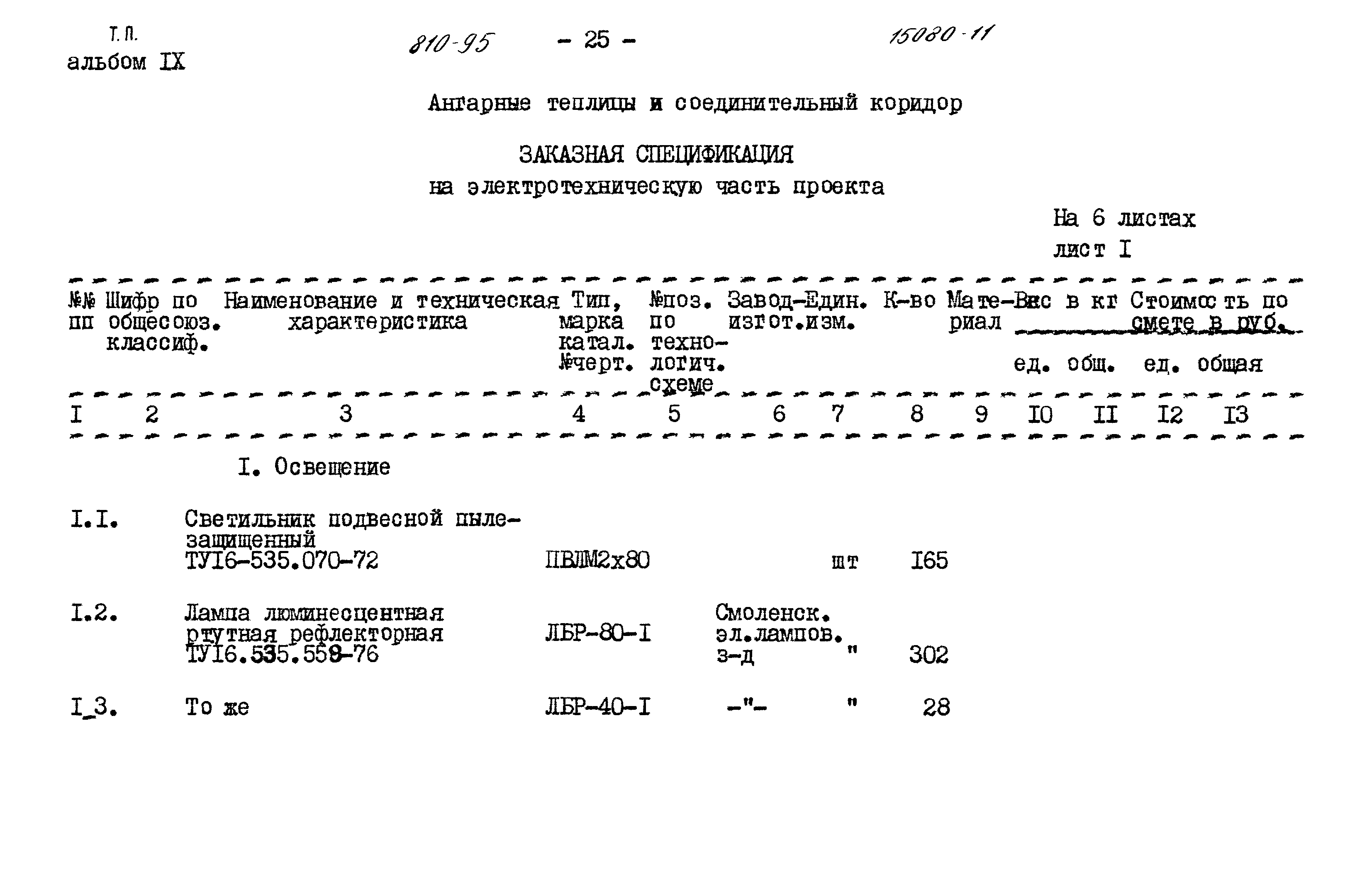 Типовой проект 810-95