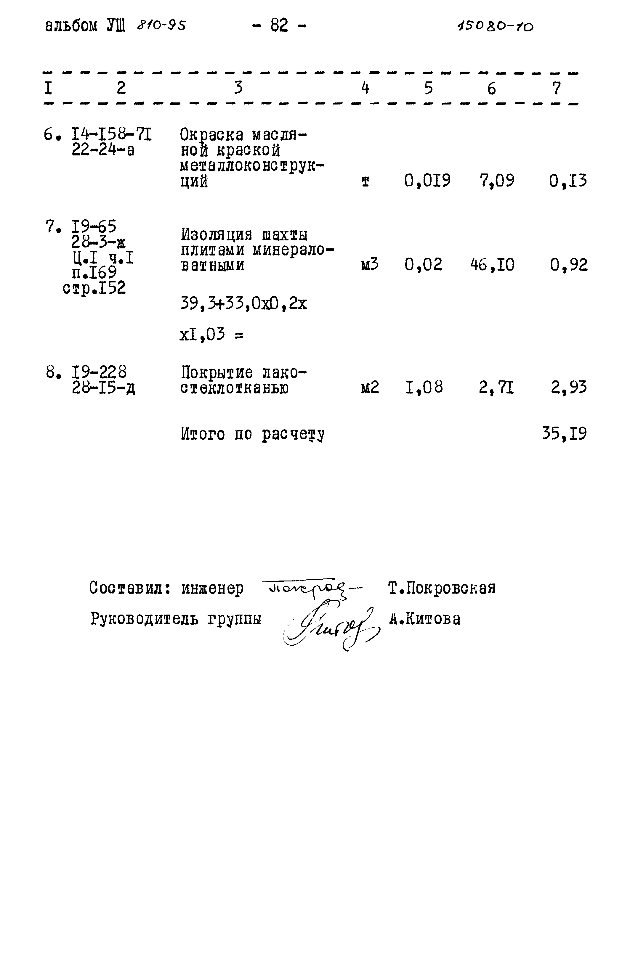 Типовой проект 810-95