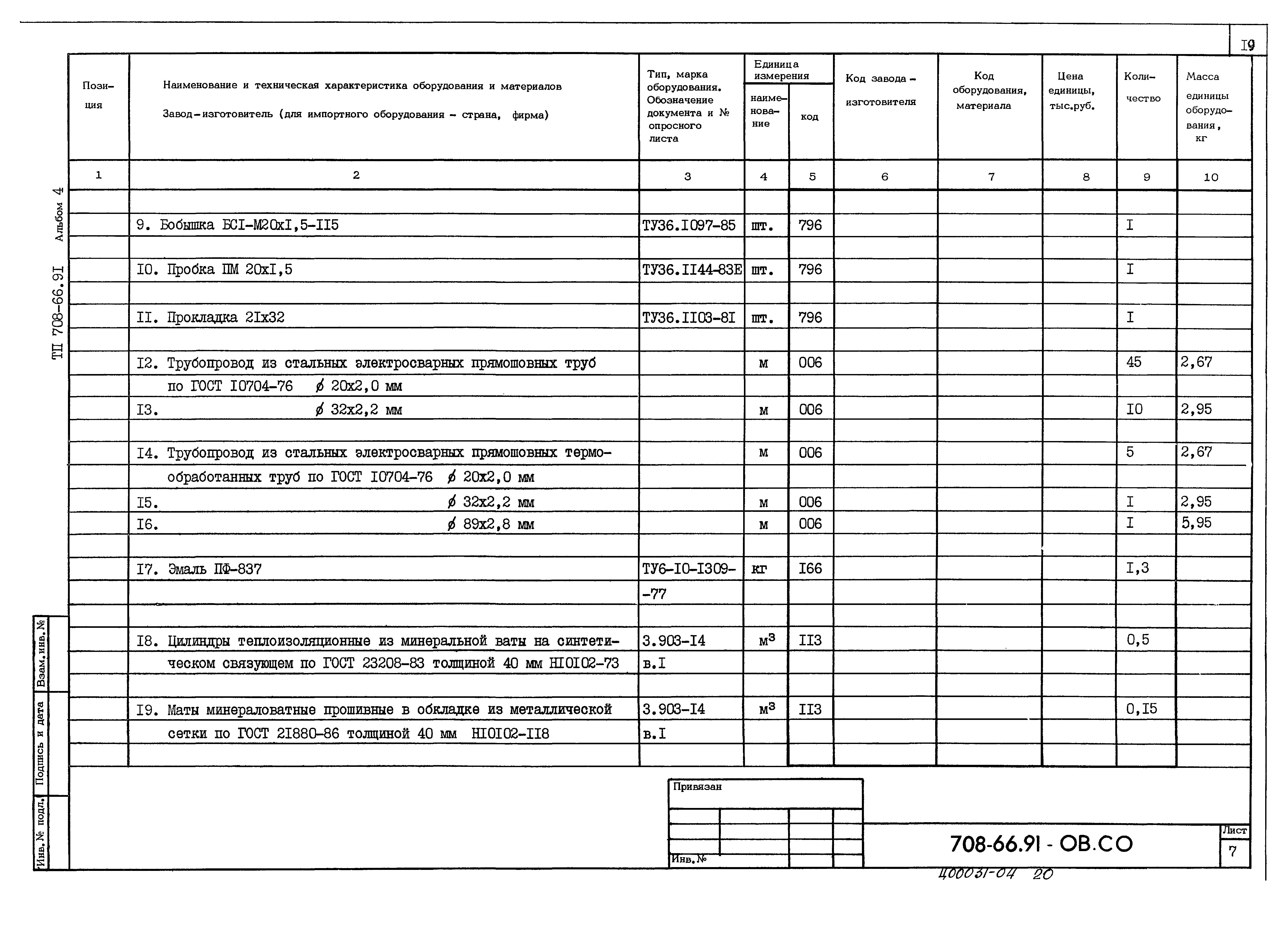 Типовой проект 708-66.91