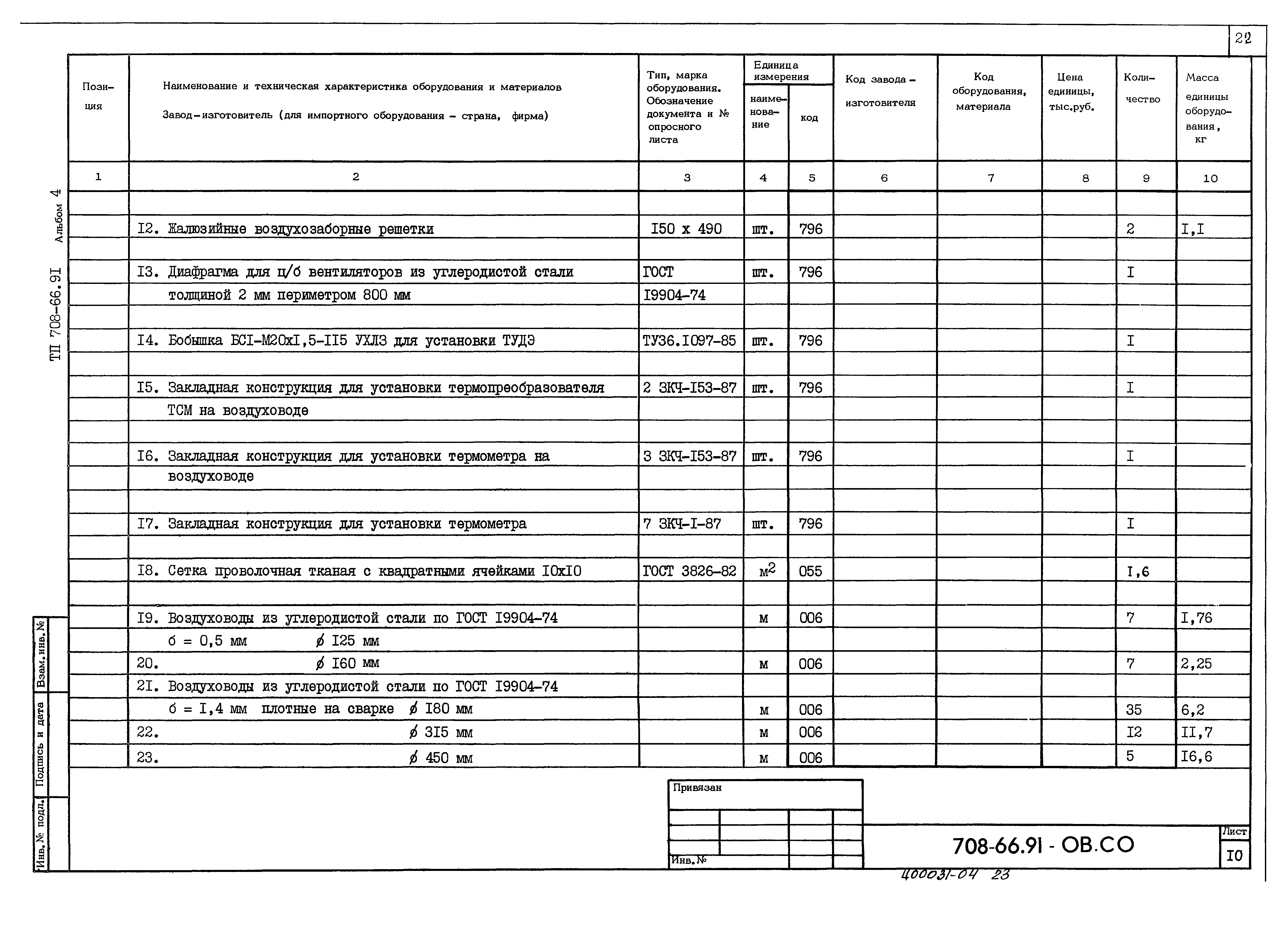Типовой проект 708-66.91