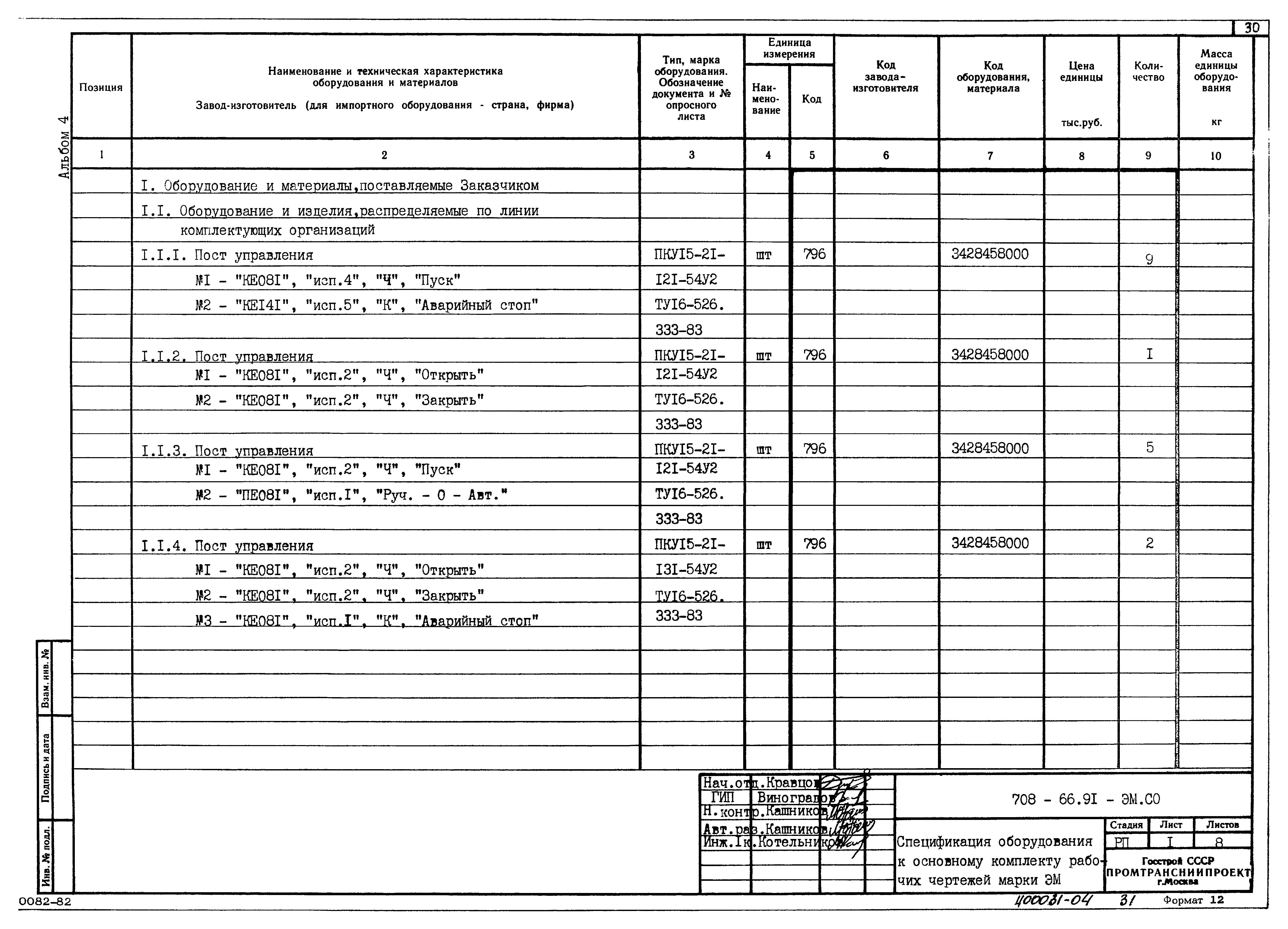 Типовой проект 708-66.91