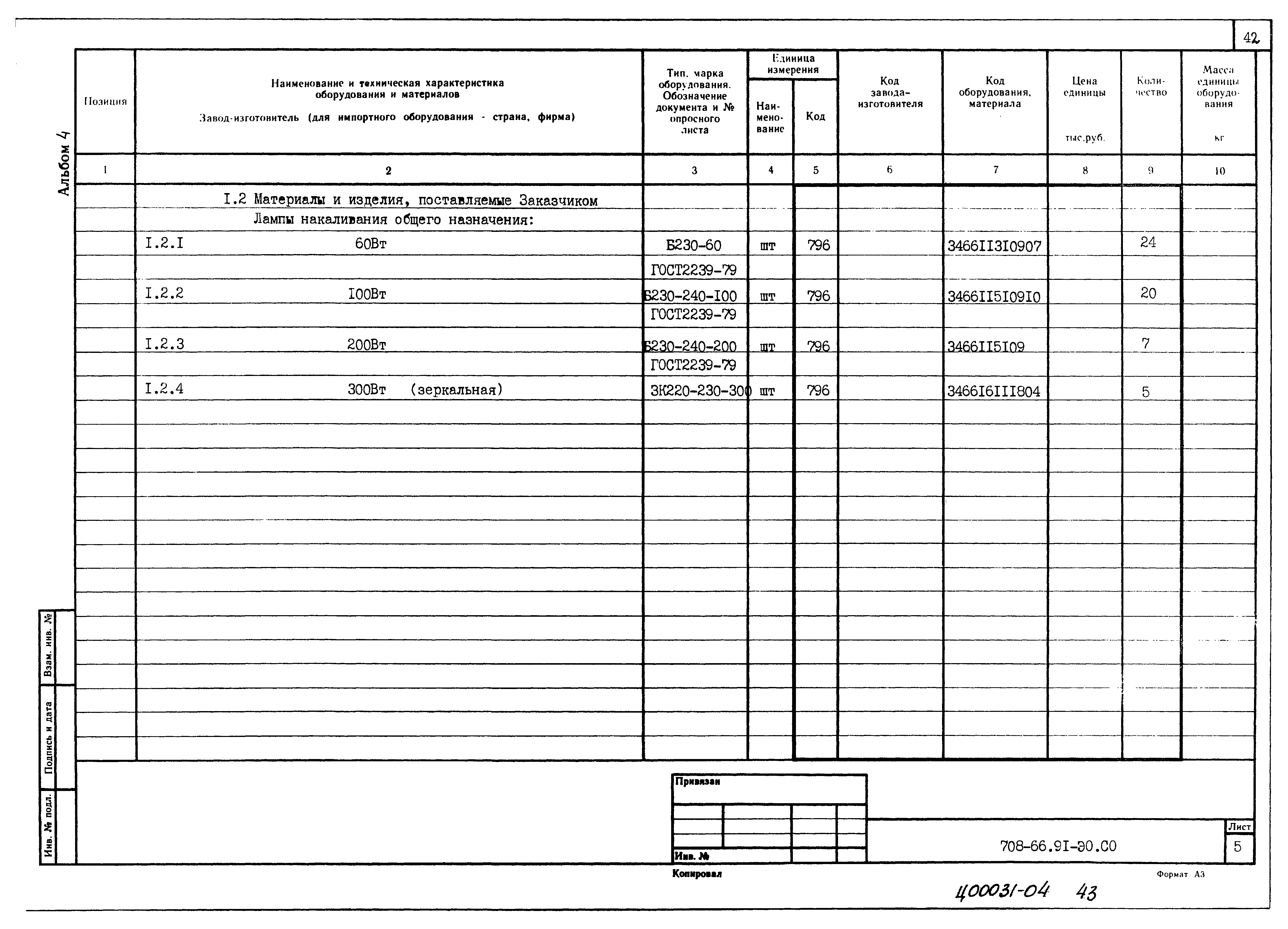 Типовой проект 708-66.91