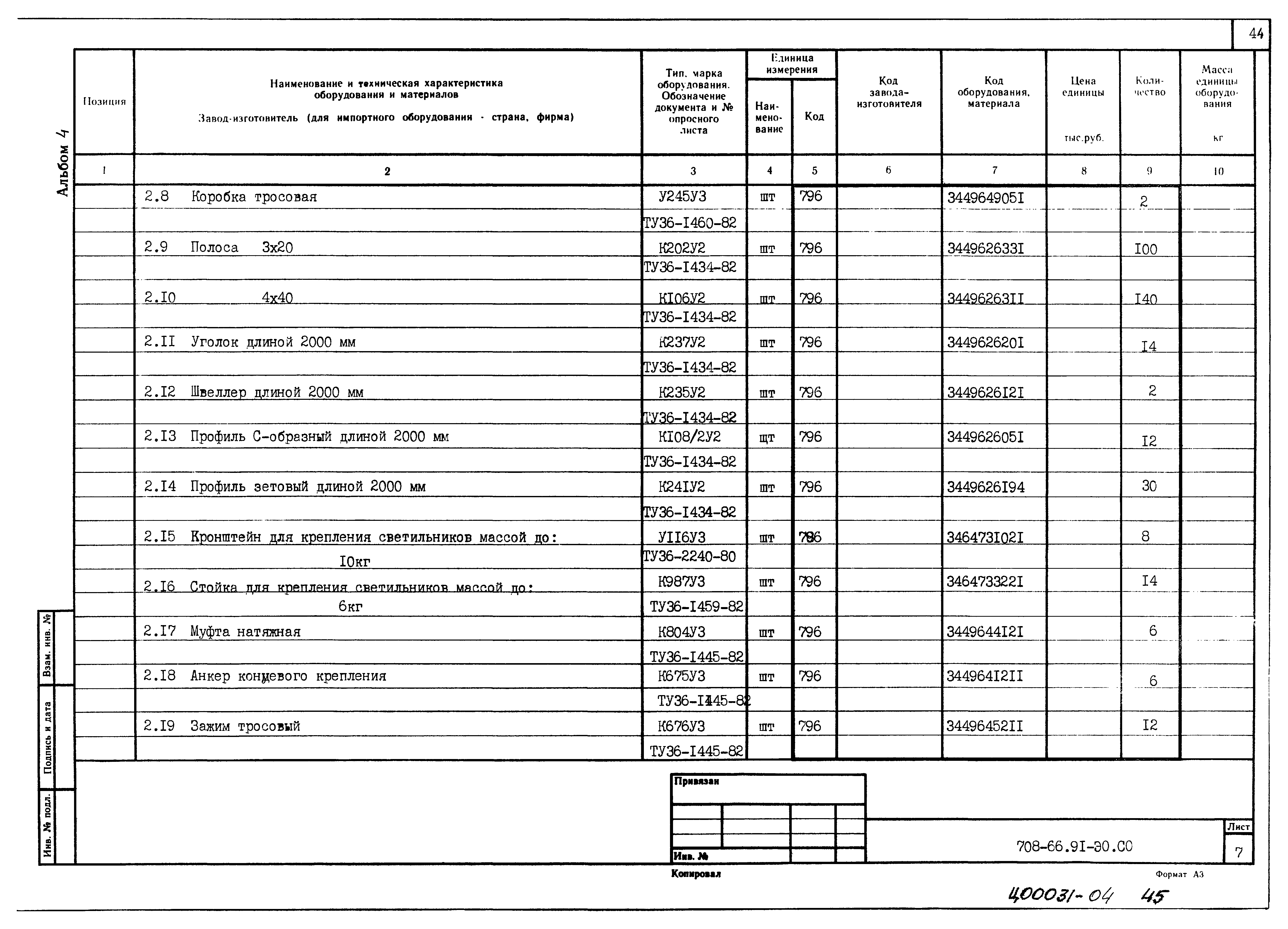 Типовой проект 708-66.91