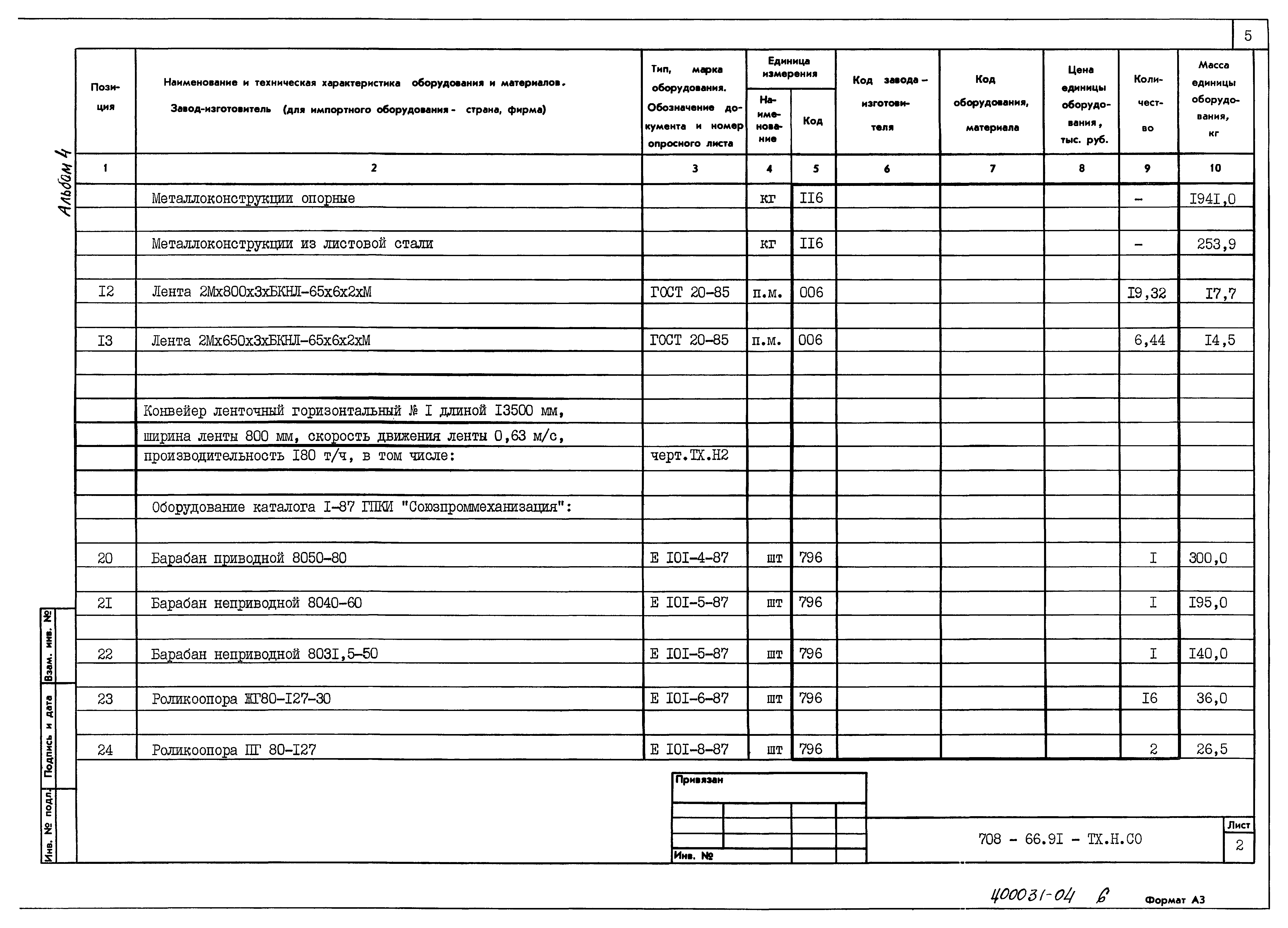 Типовой проект 708-66.91