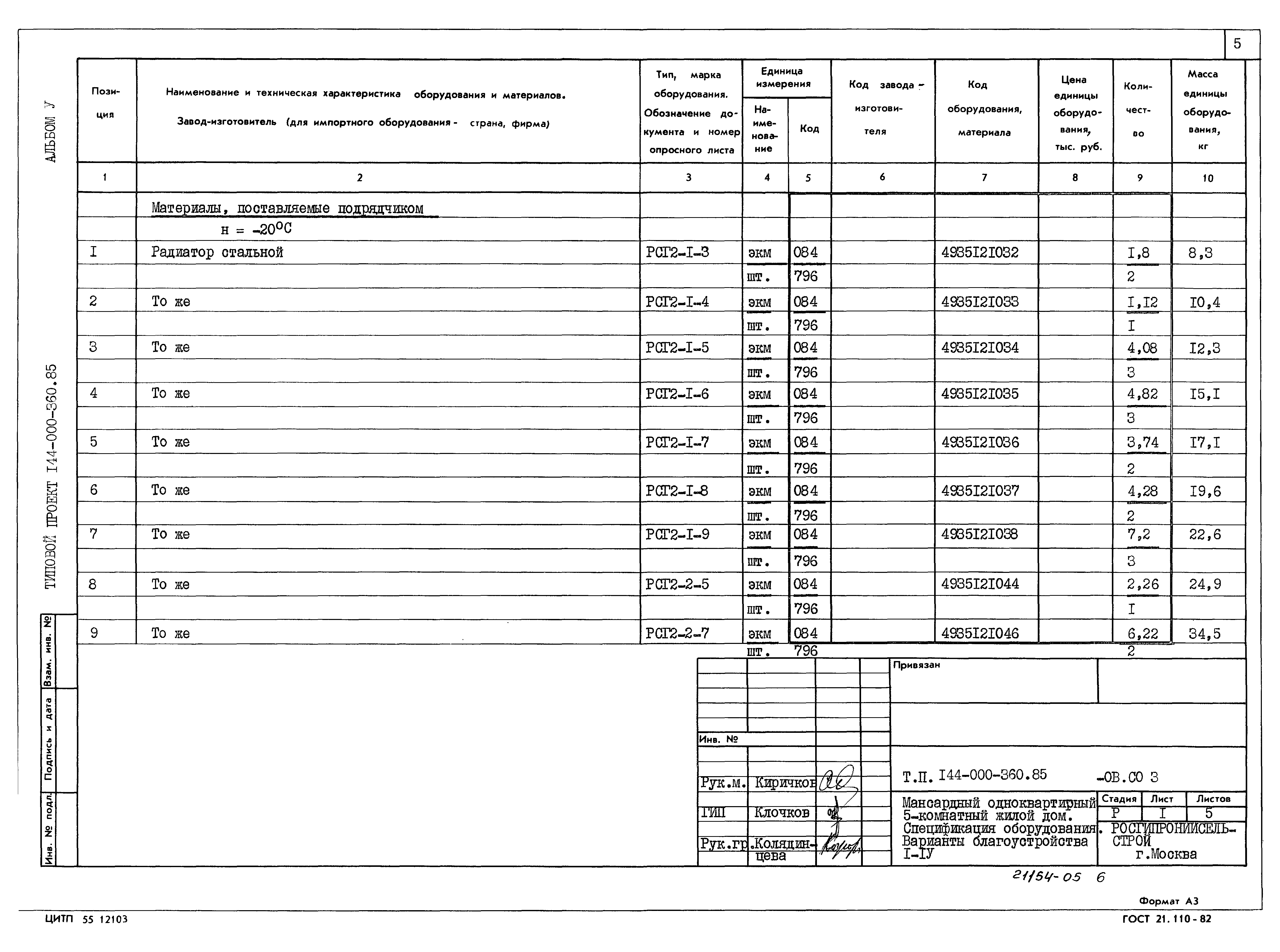 Типовой проект 144-000-360.85