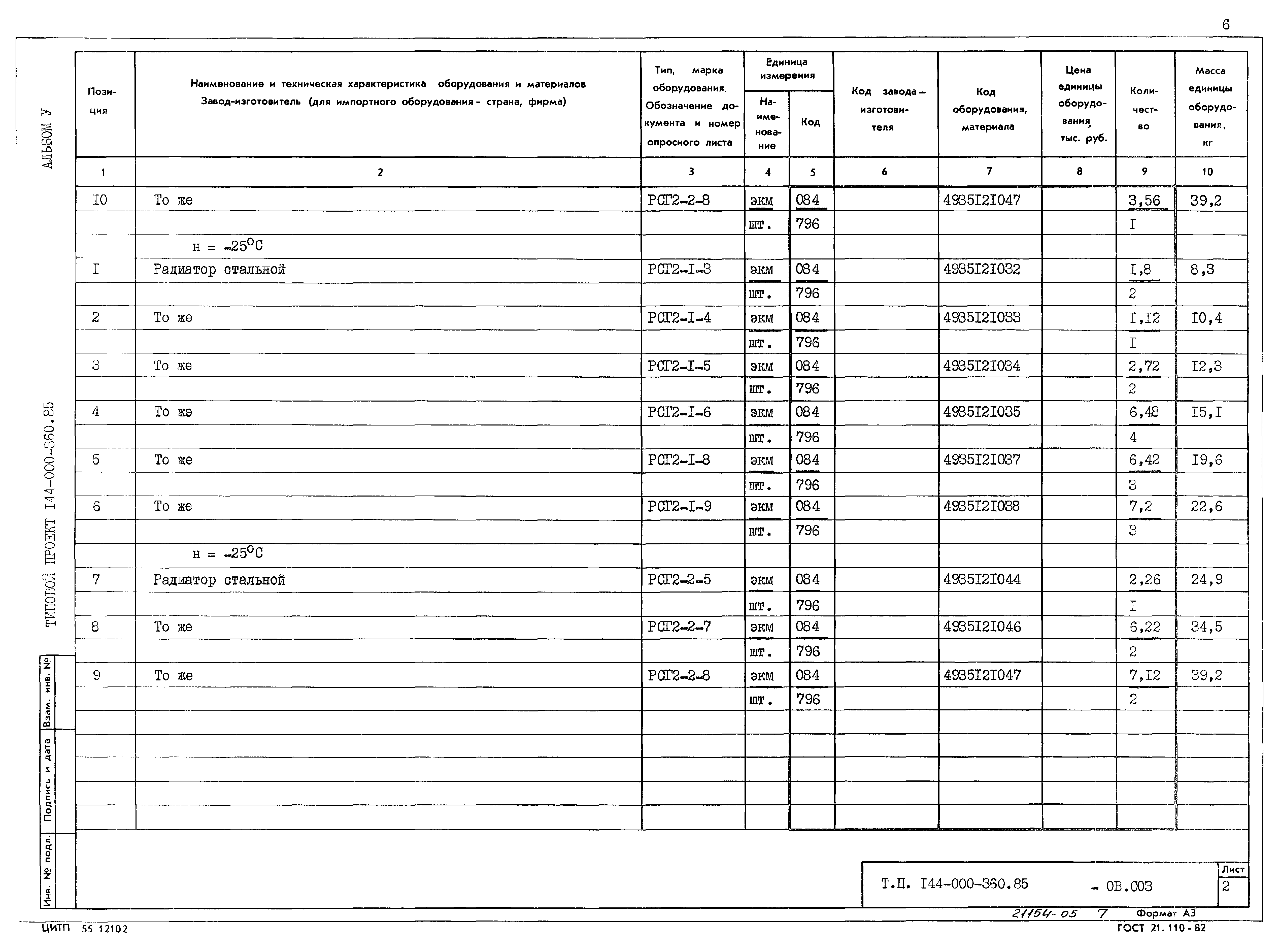 Типовой проект 144-000-360.85