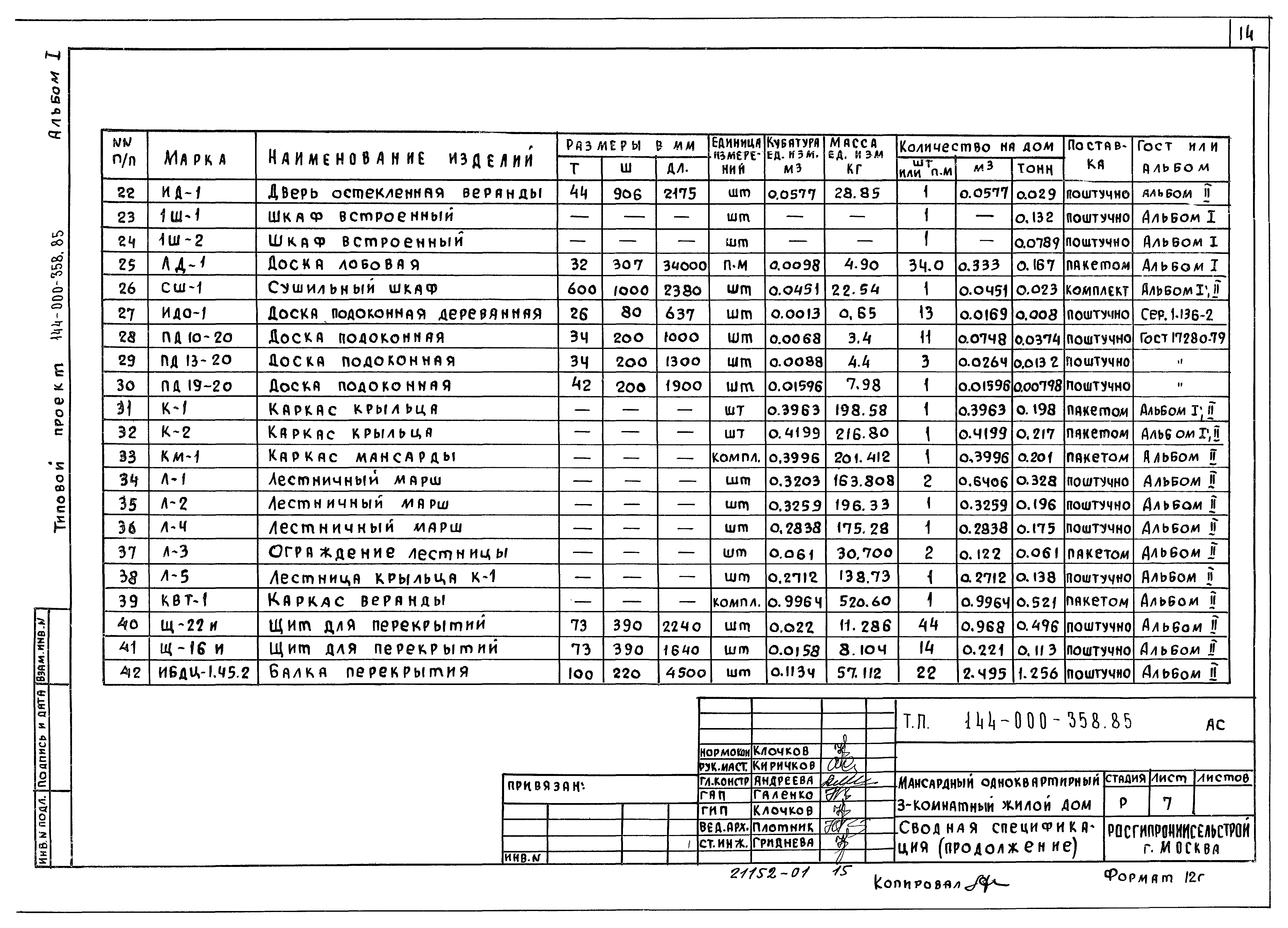 Типовой проект 144-000-358.85