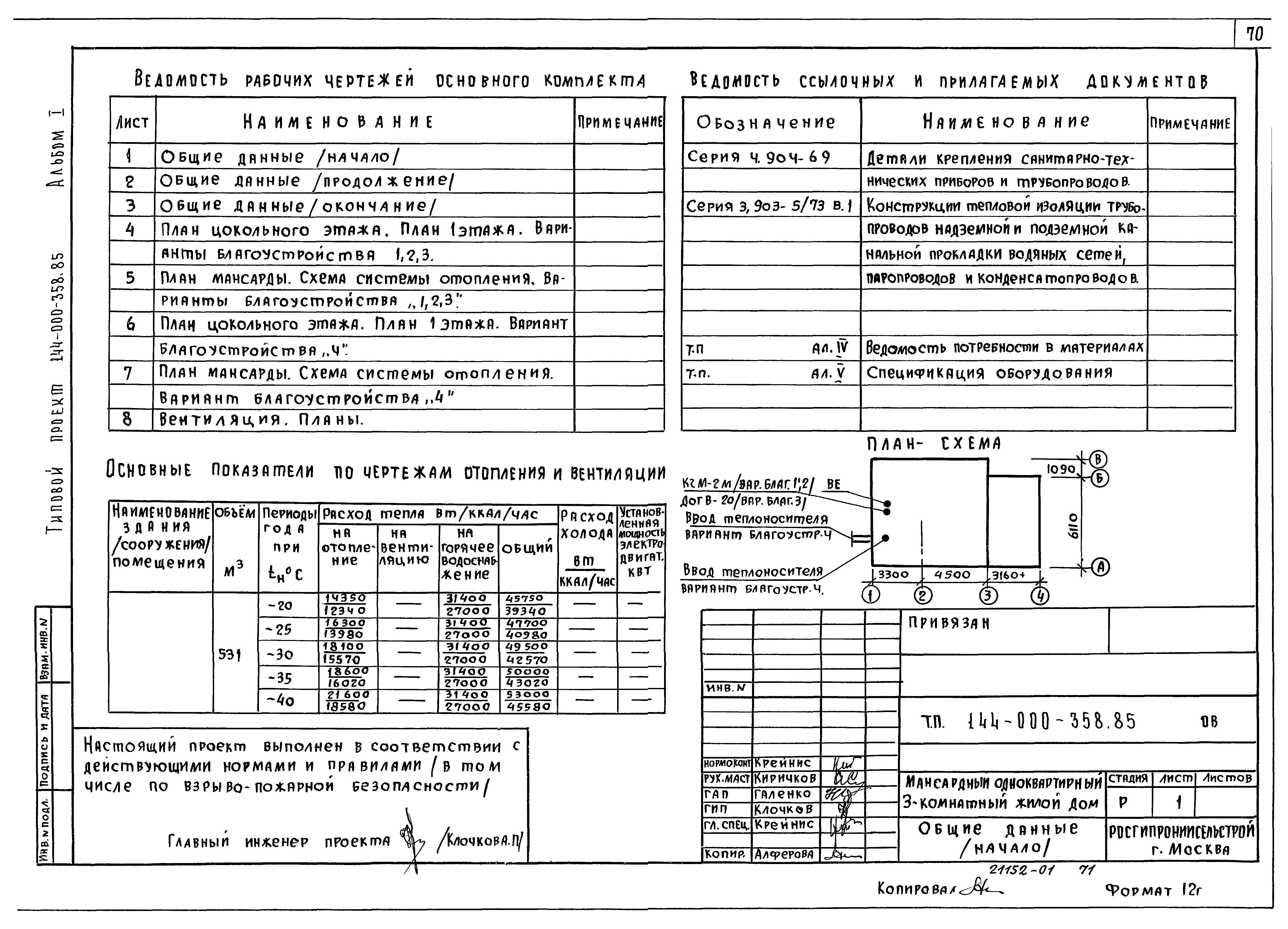 Типовой проект 144-000-358.85