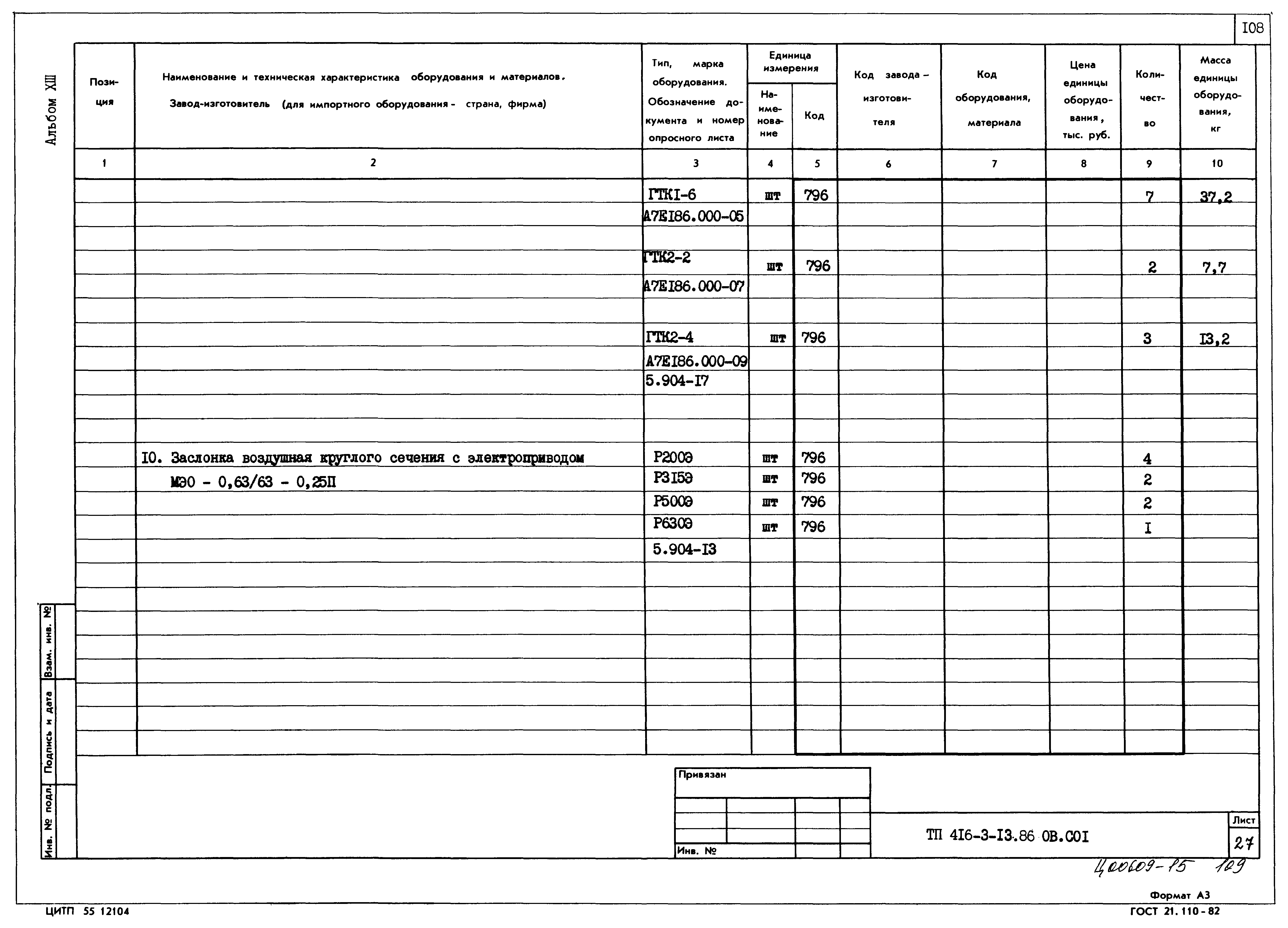 Типовой проект 416-3-13.86