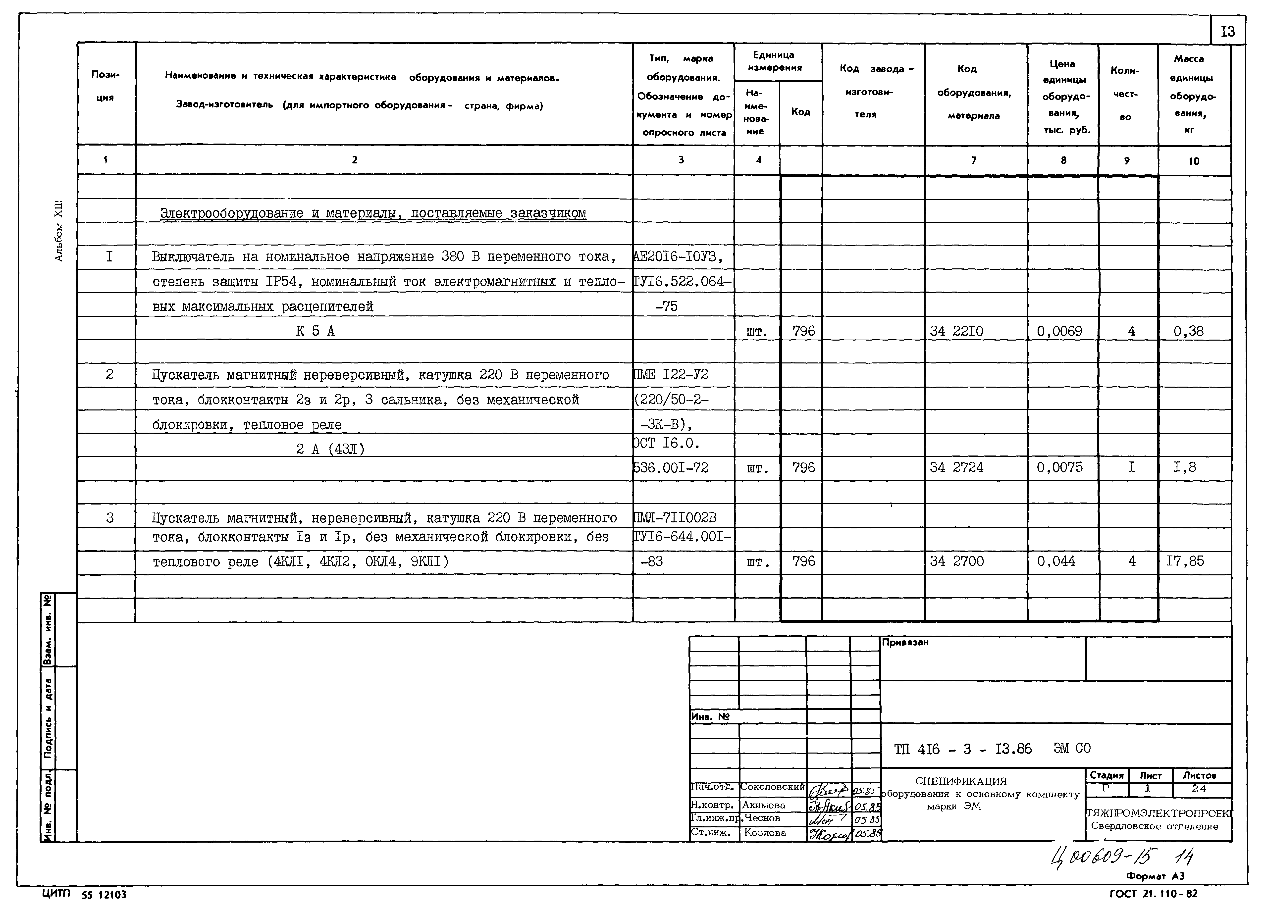 Типовой проект 416-3-13.86