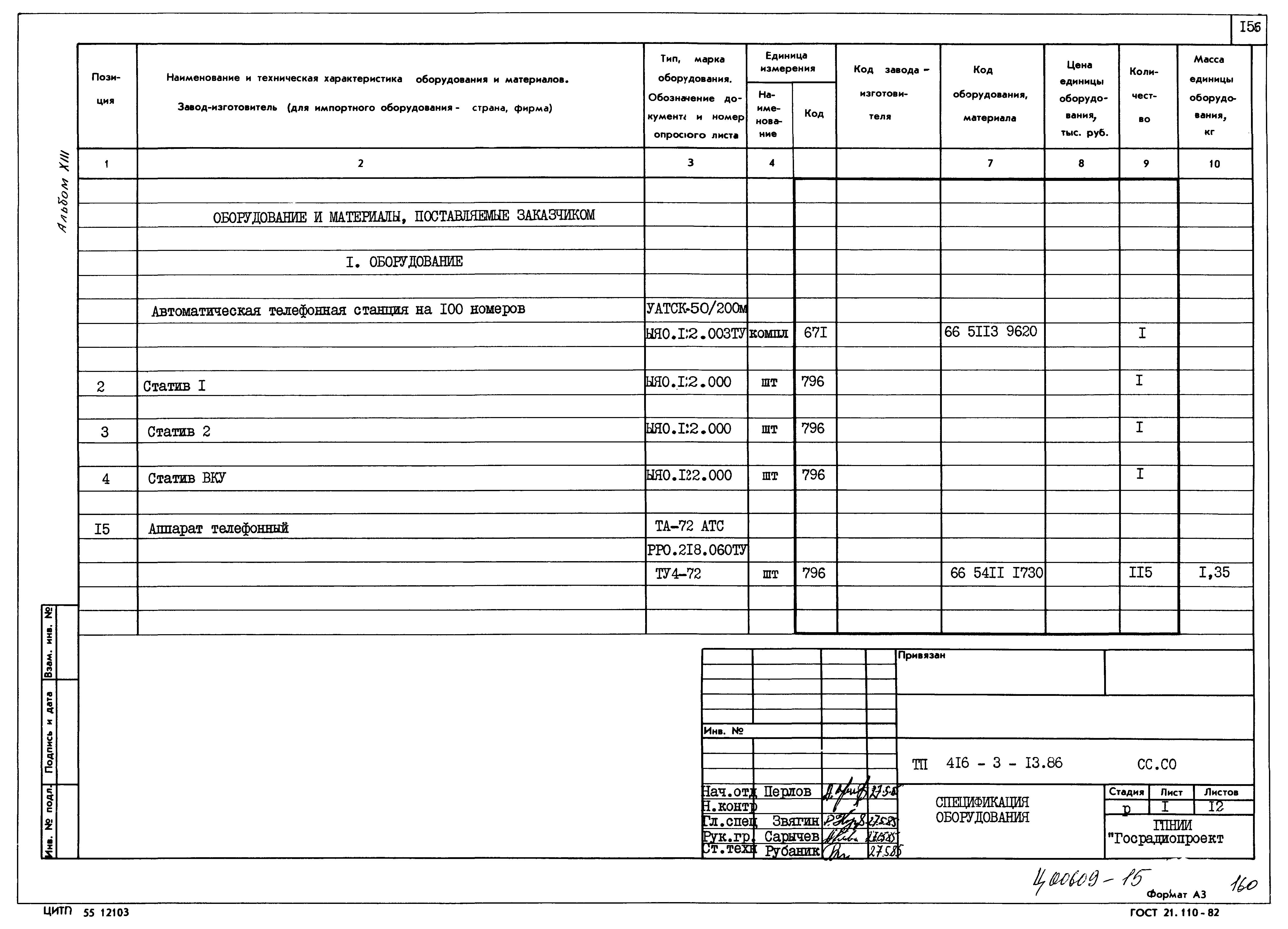 Типовой проект 416-3-13.86
