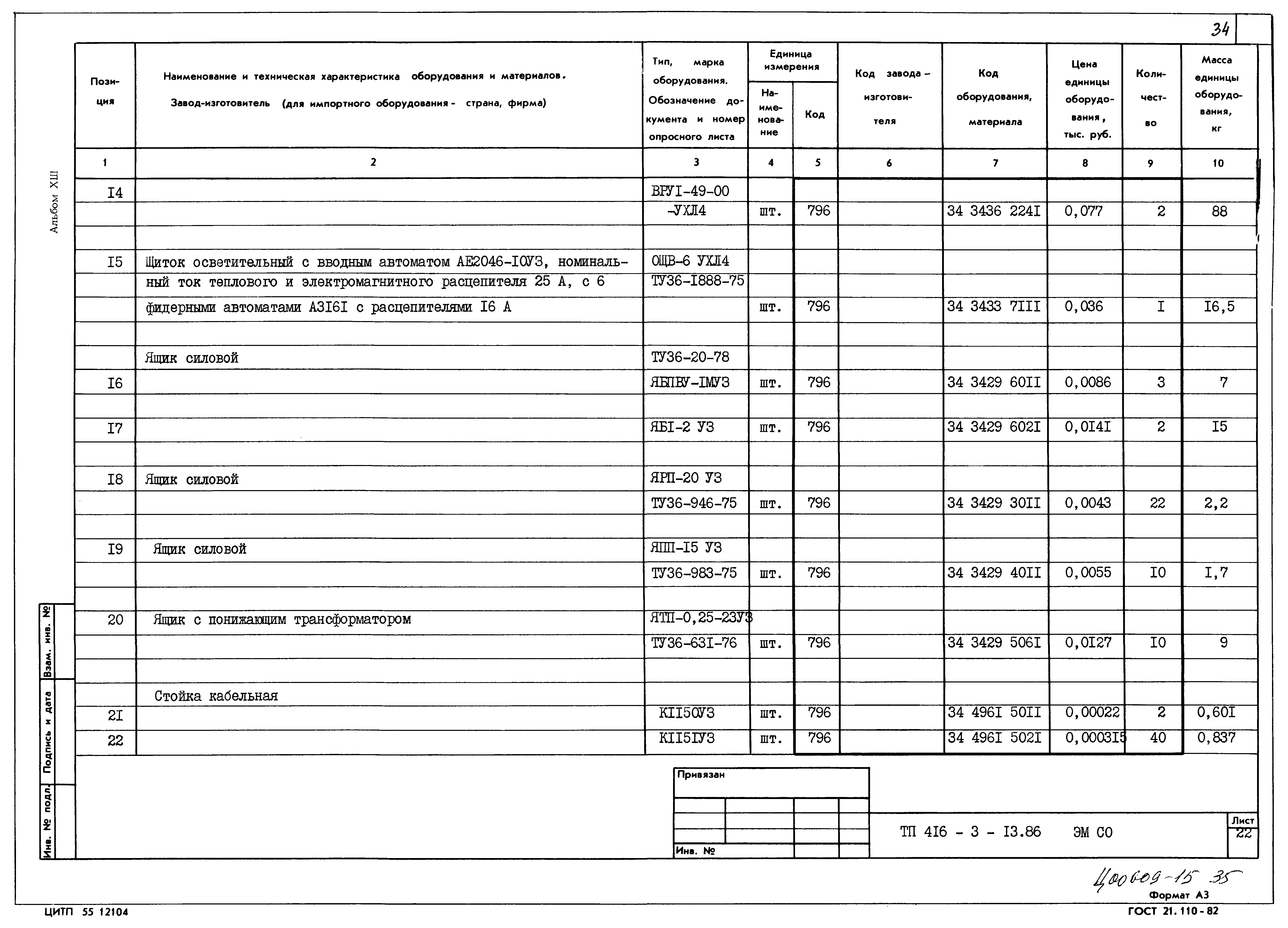 Типовой проект 416-3-13.86