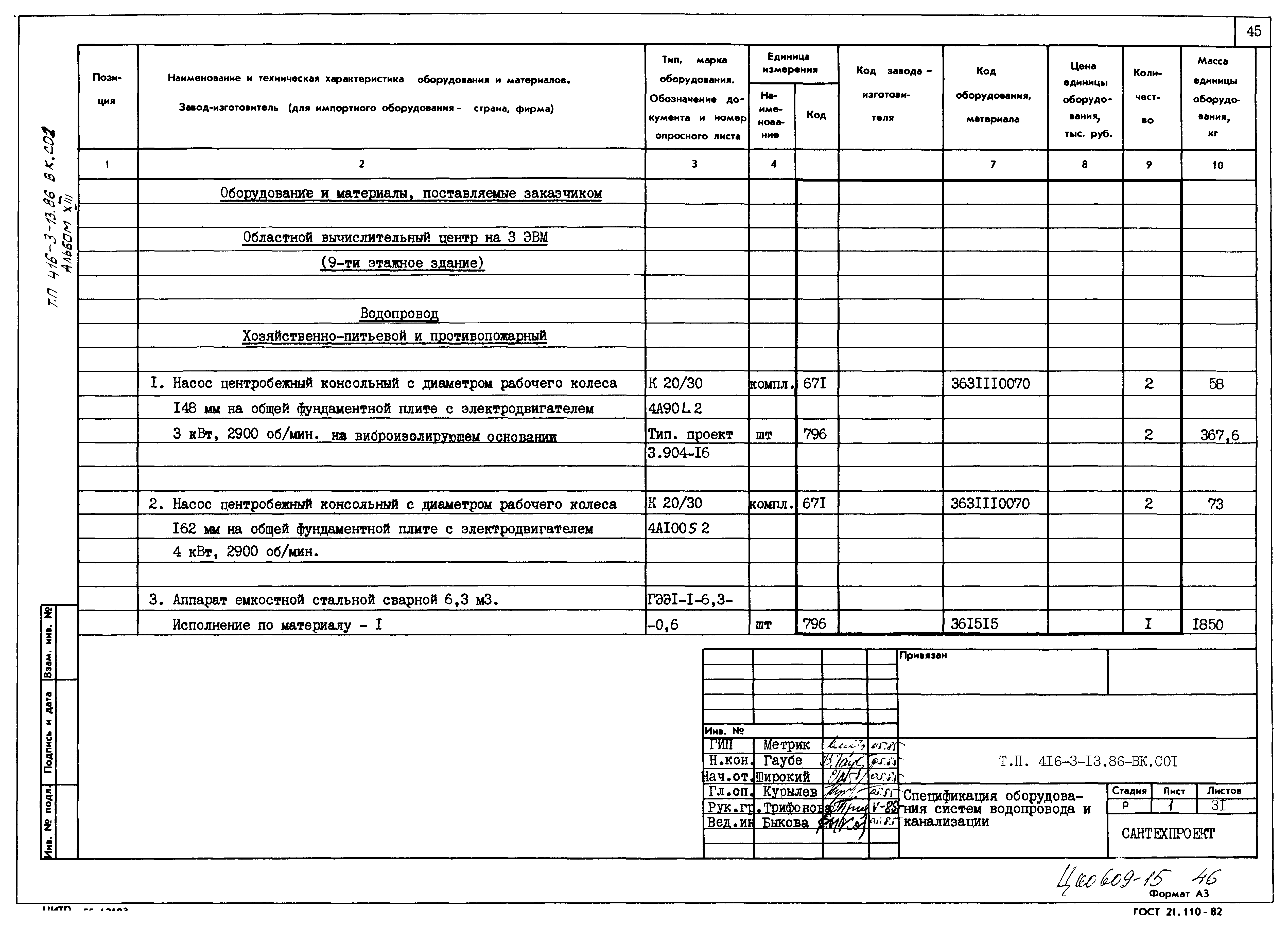 Типовой проект 416-3-13.86