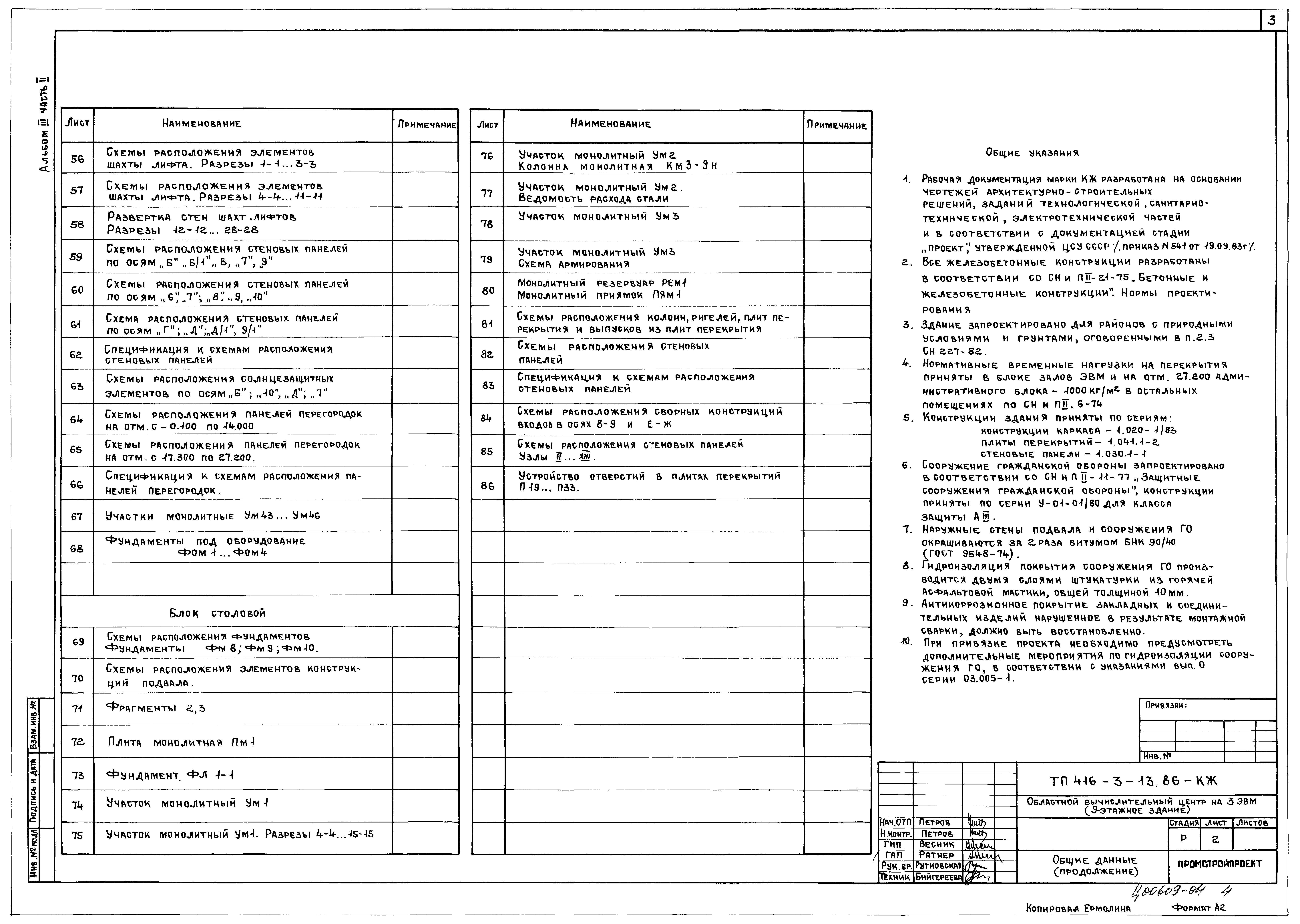 Типовой проект 416-3-13.86