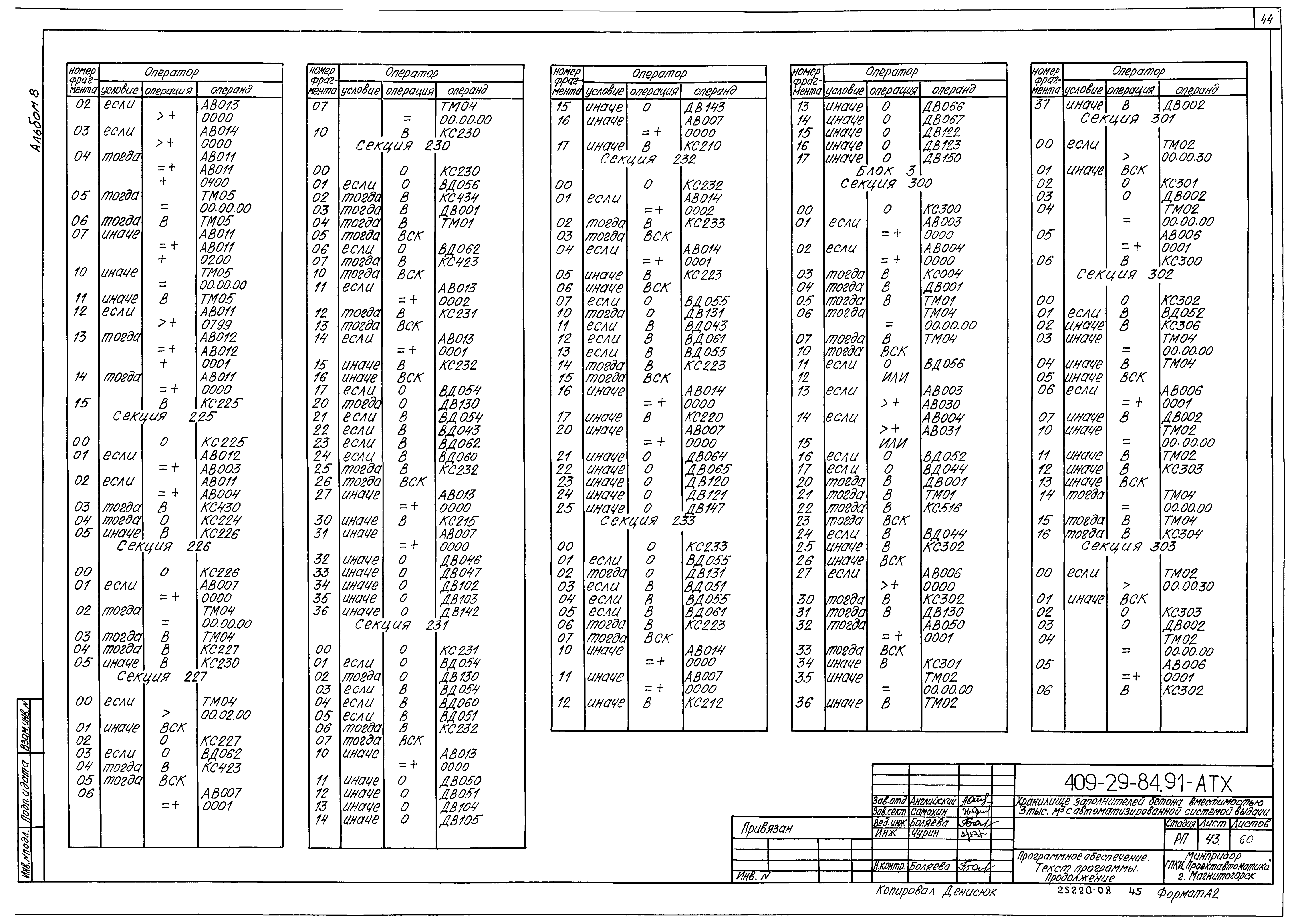 Типовой проект 409-29-84.91