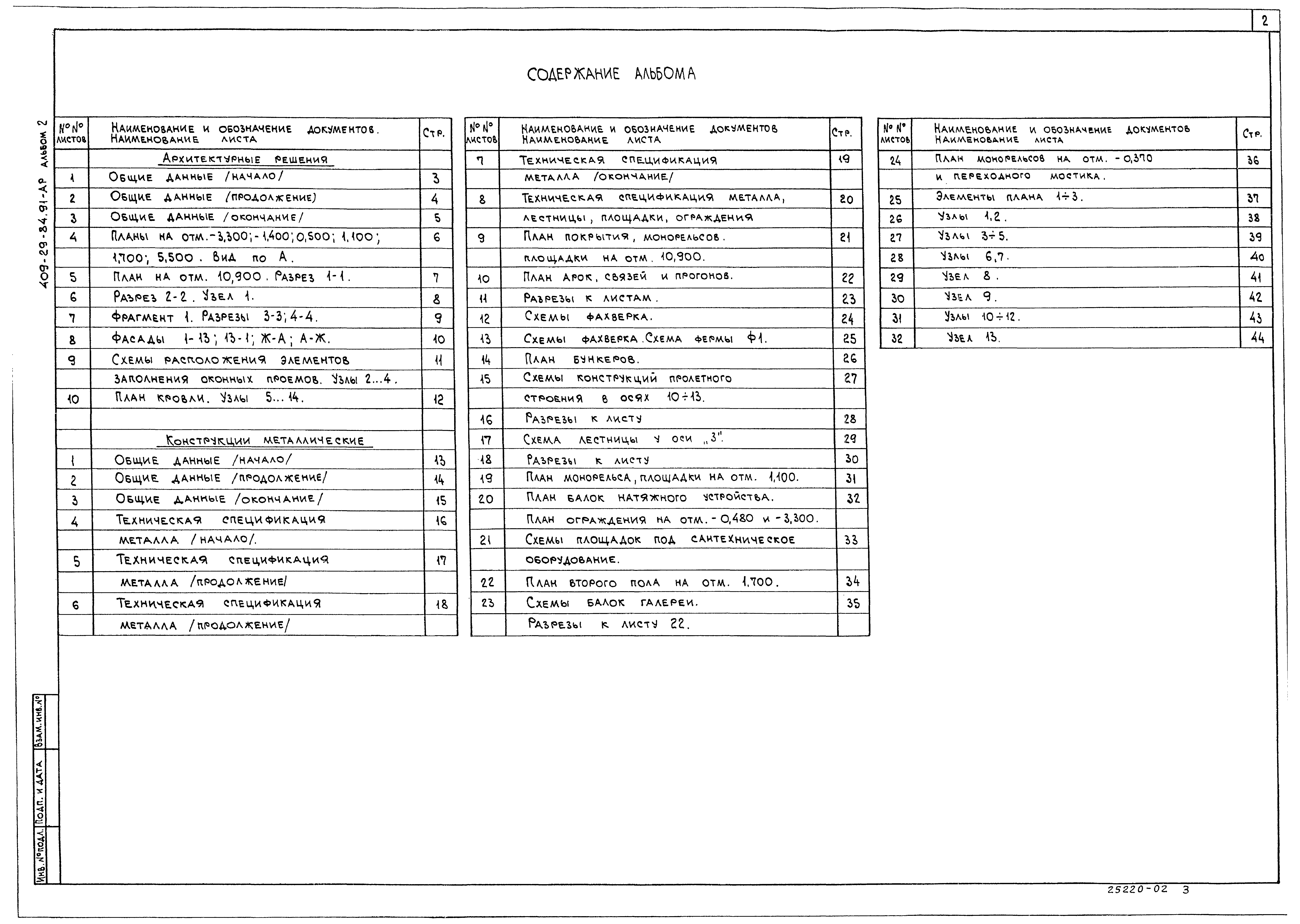 Типовой проект 409-29-84.91