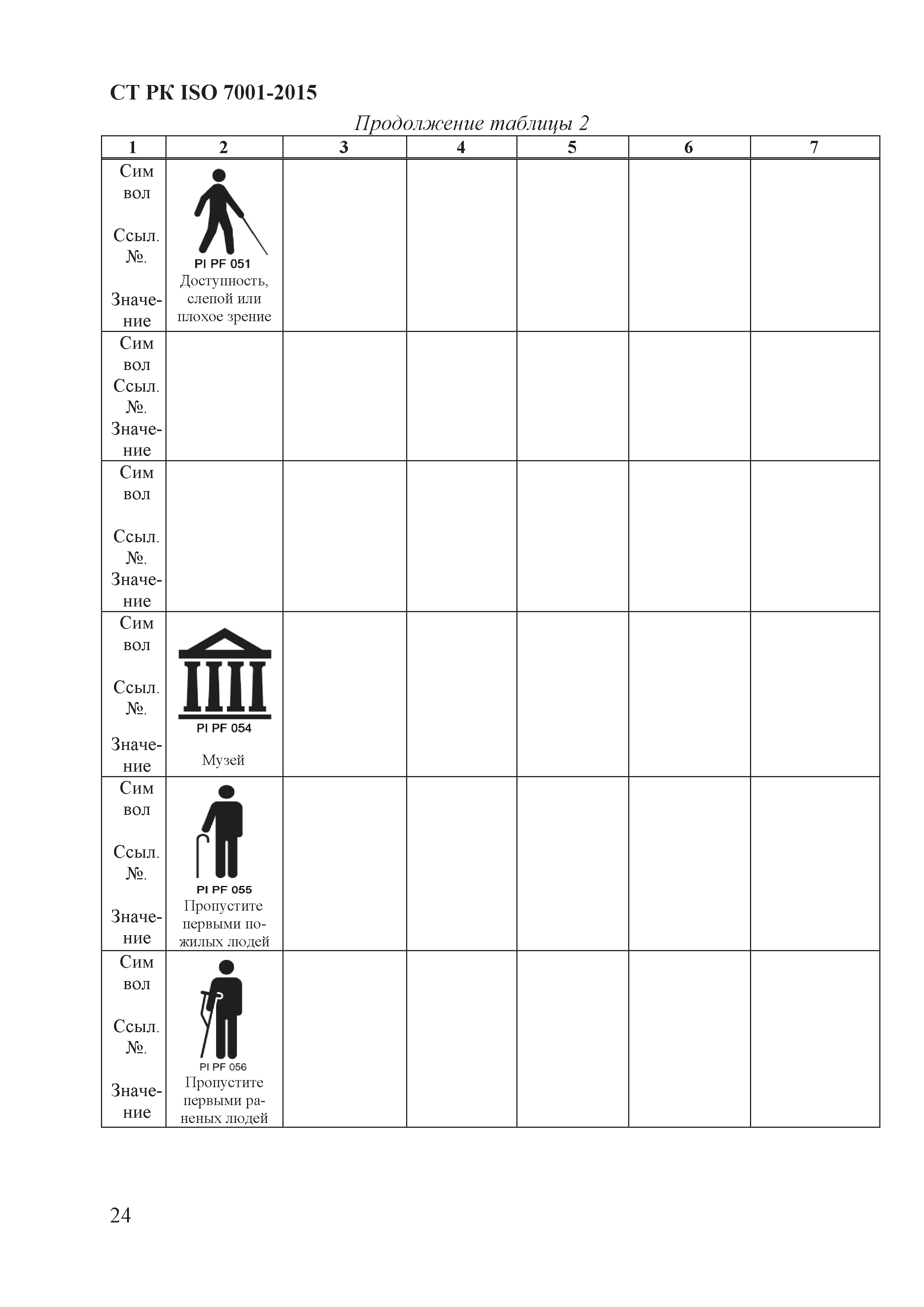 СТ РК ISO 7001-2015