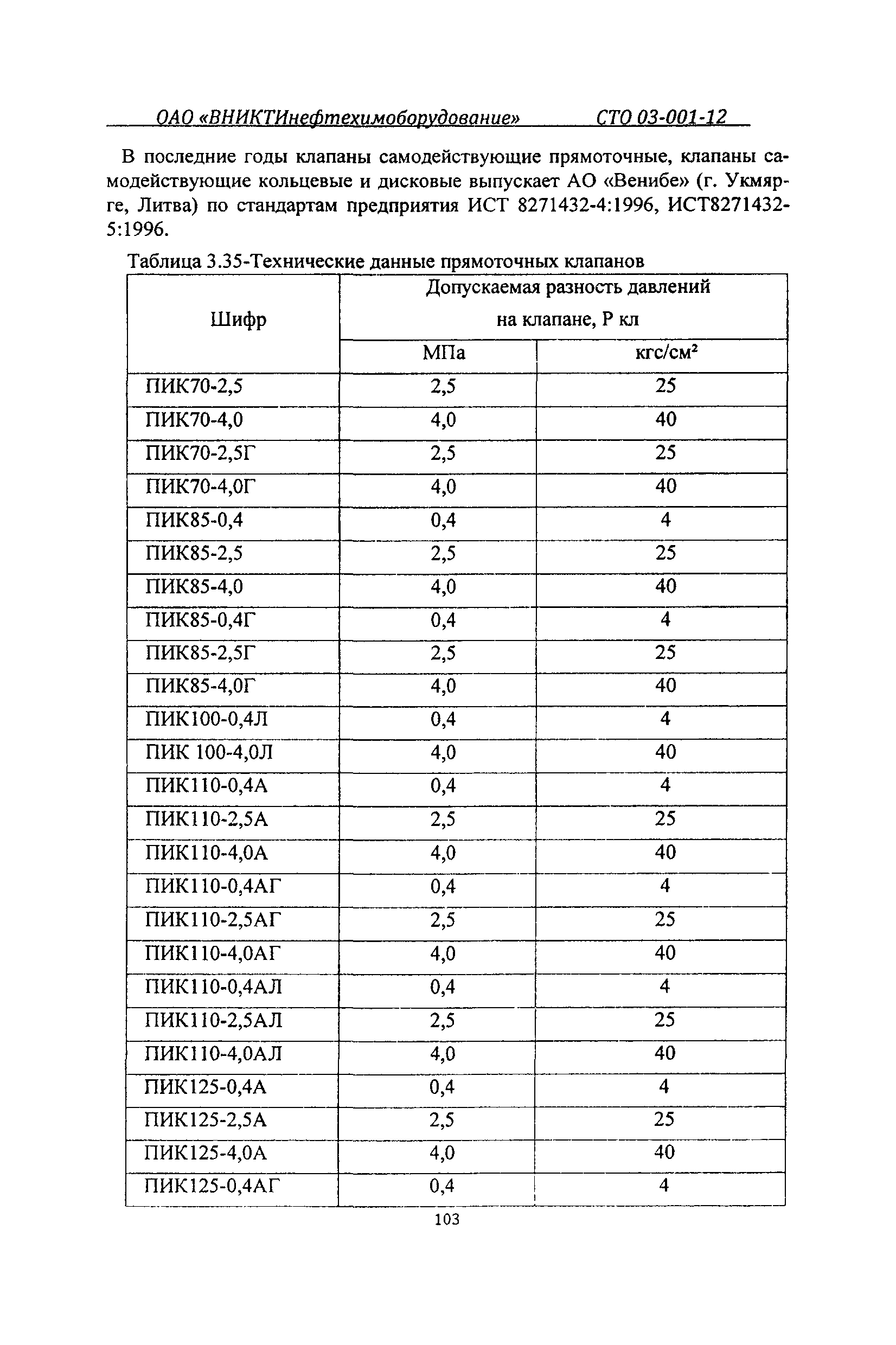 СТО 03-001-12