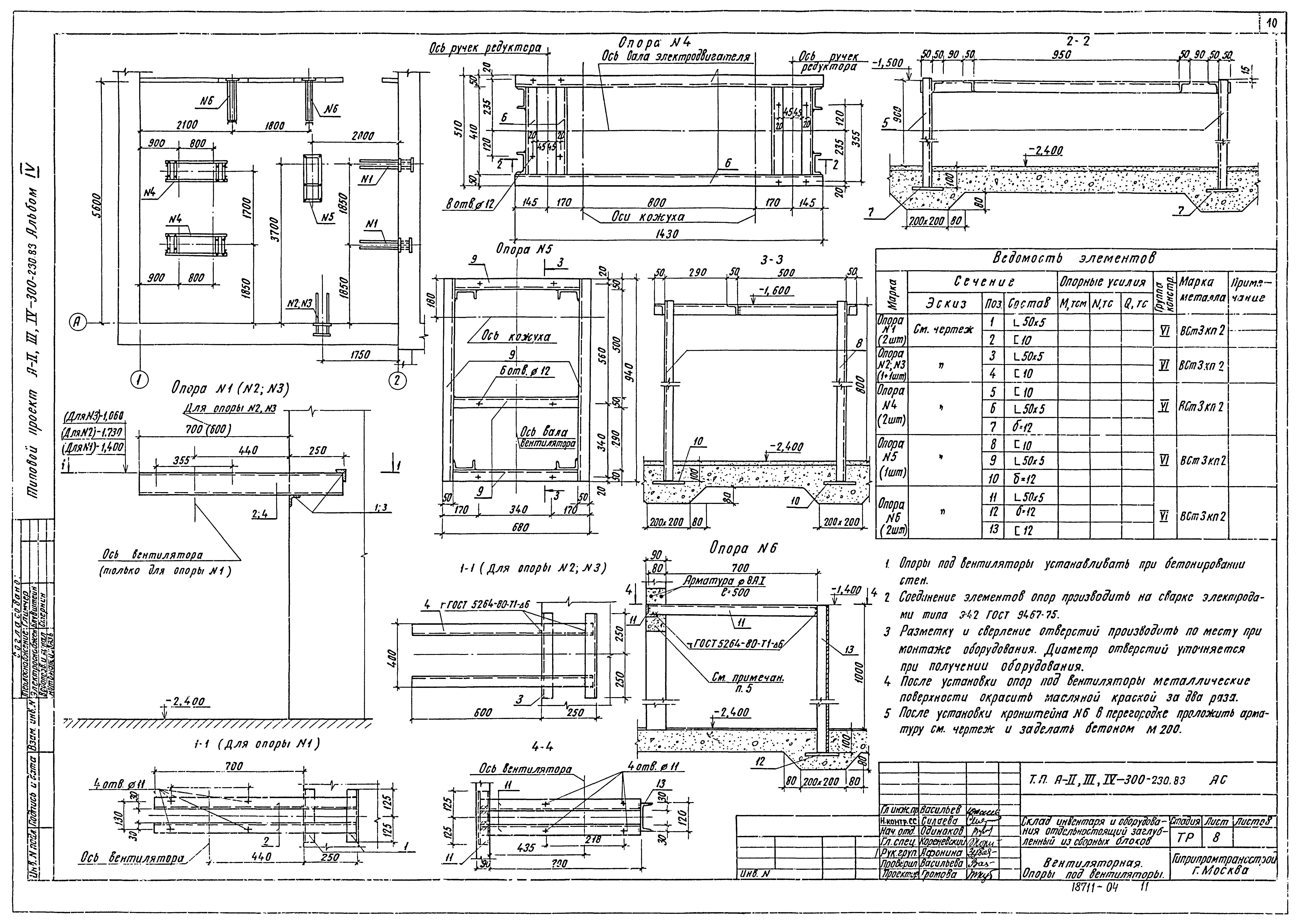 Типовой проект А-II,III,IV-300-230.83