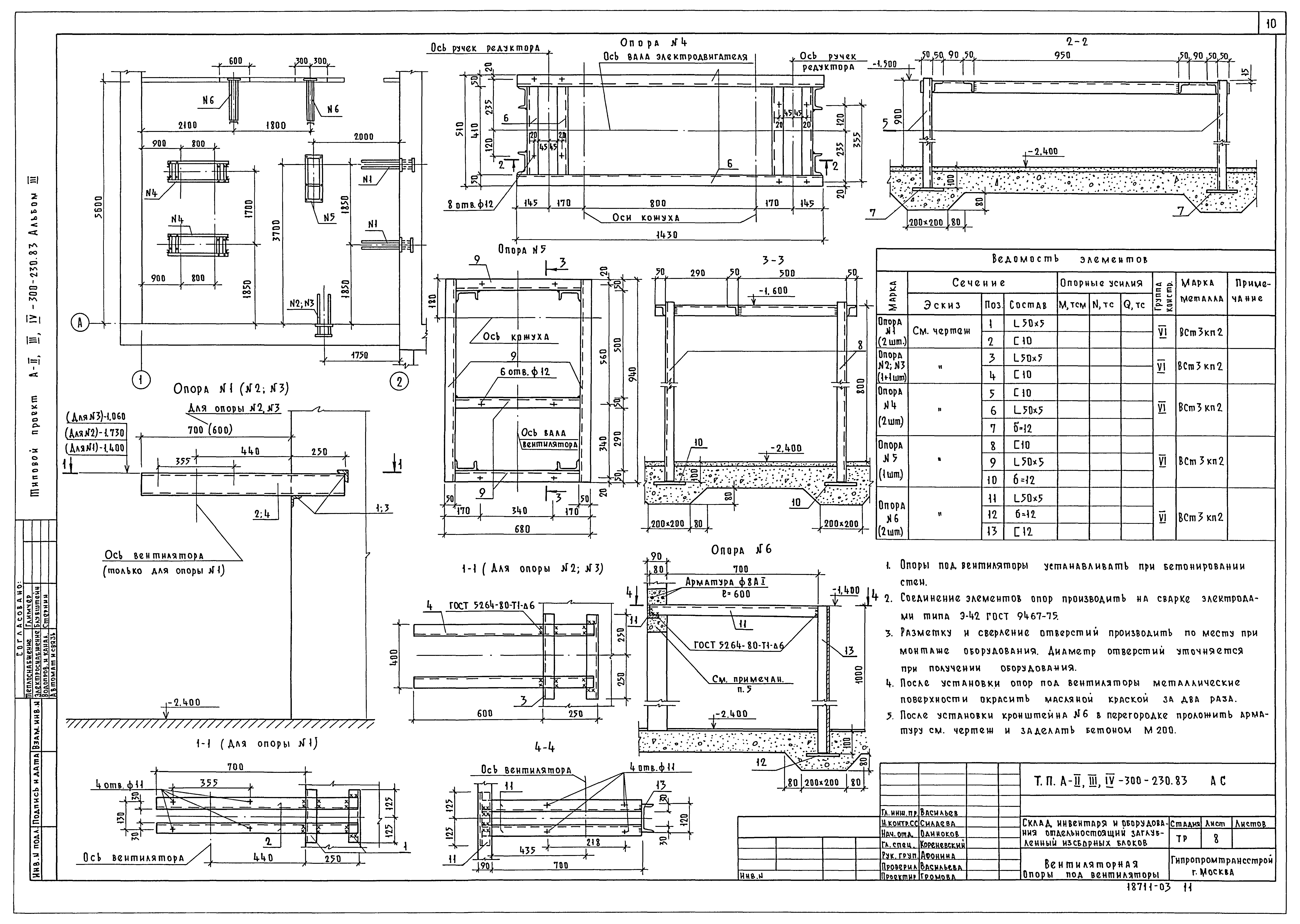 Типовой проект А-II,III,IV-300-230.83