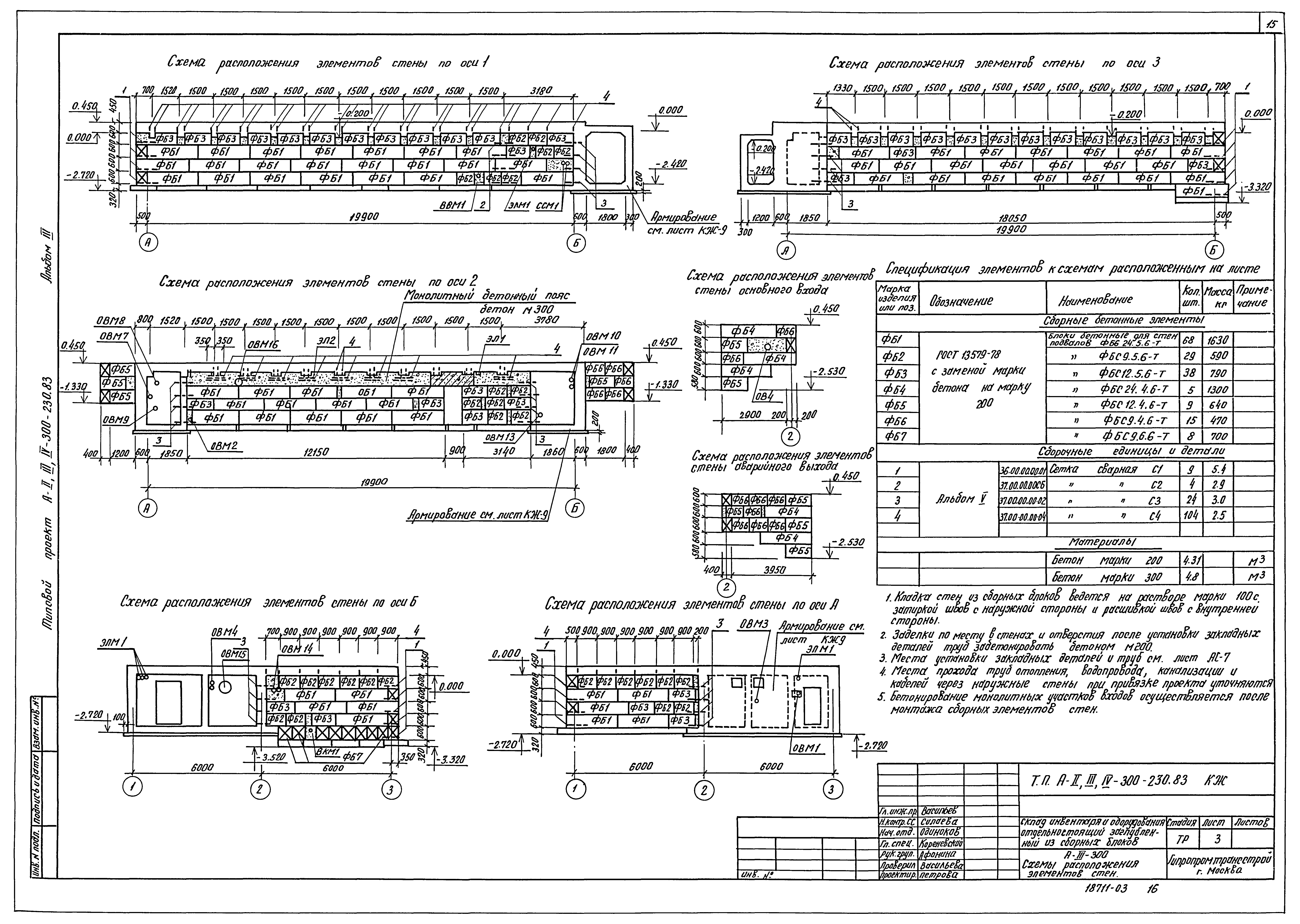 Типовой проект А-II,III,IV-300-230.83