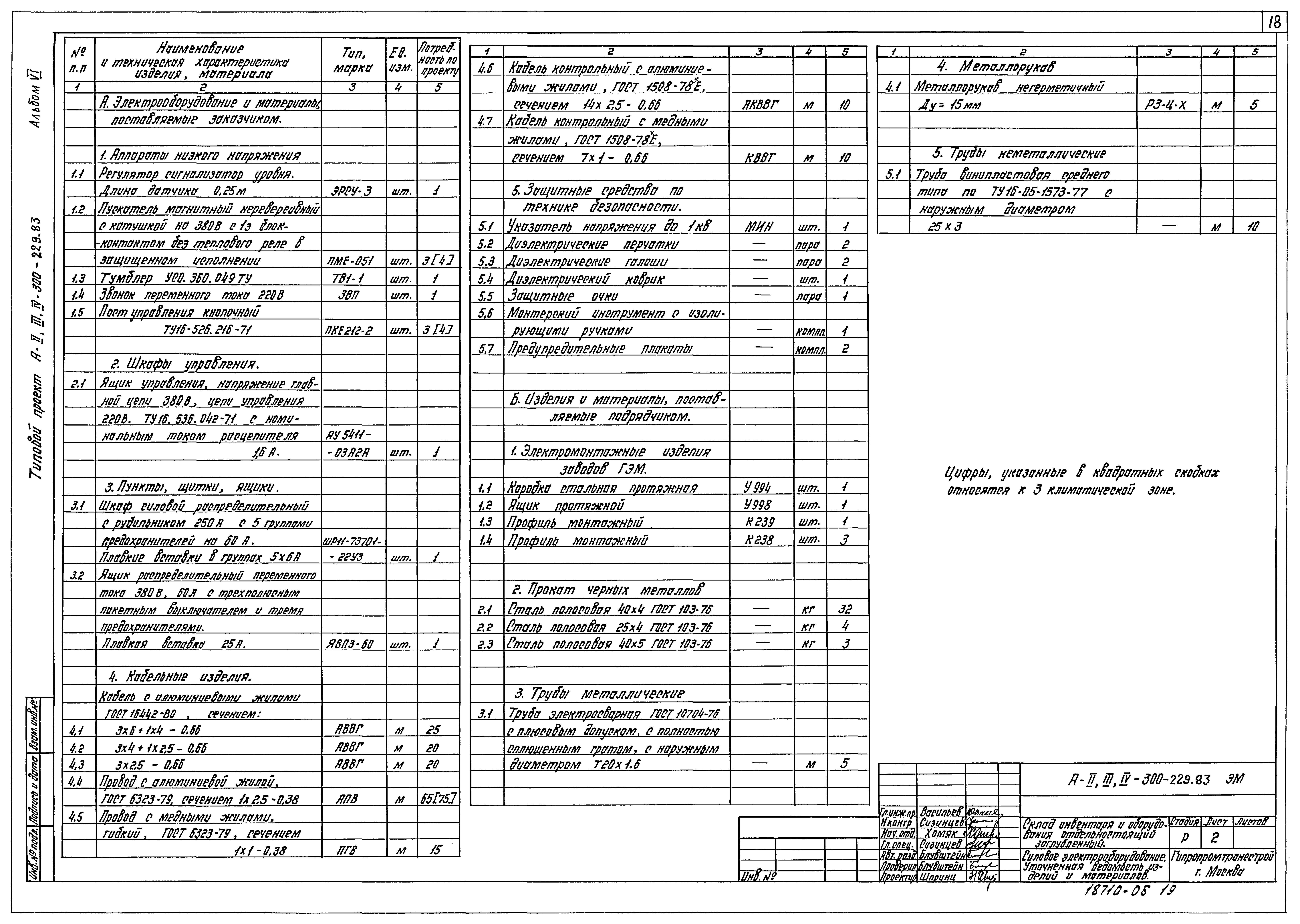 Типовой проект А-II,III,IV-300-229.83