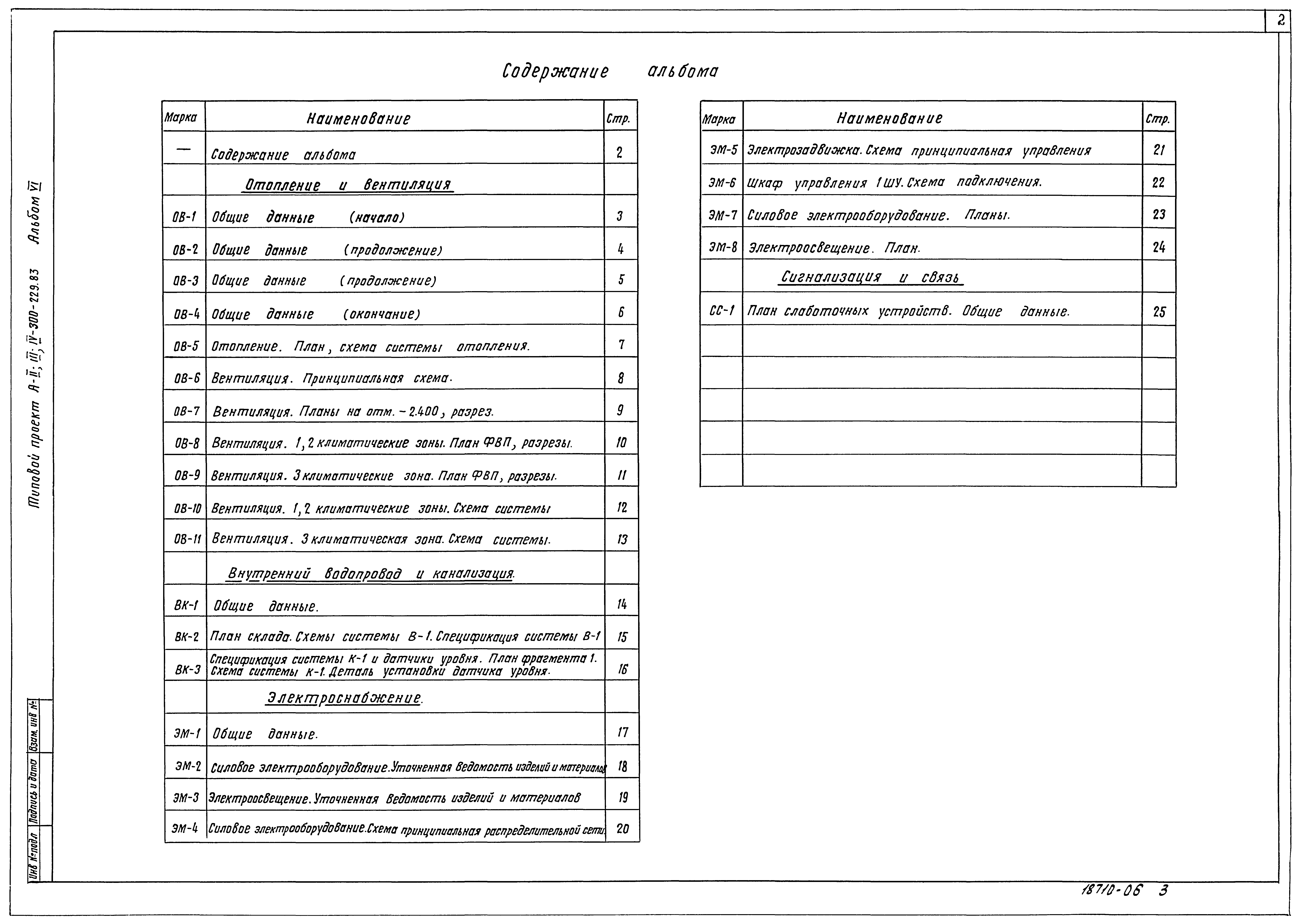 Типовой проект А-II,III,IV-300-229.83