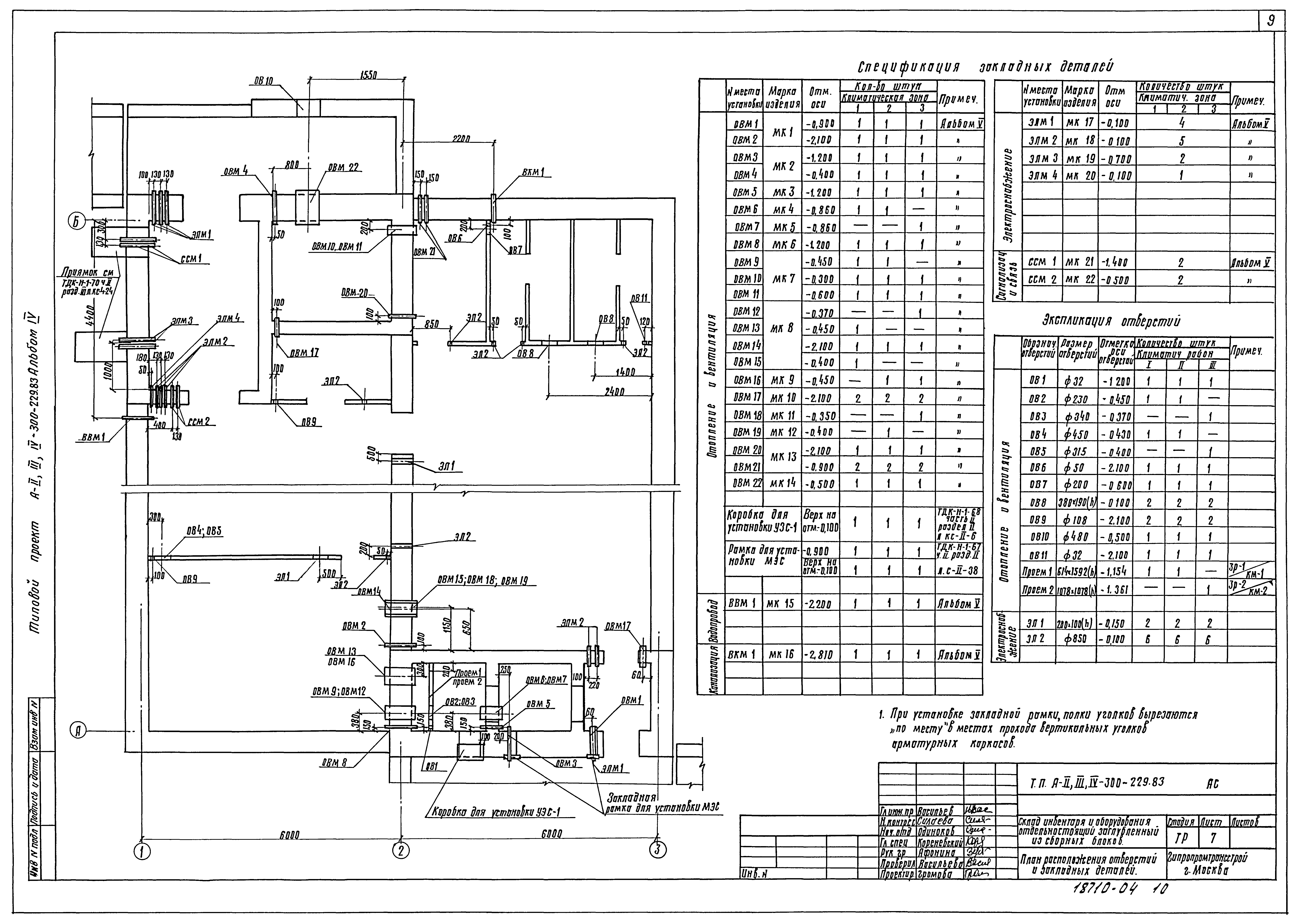 Типовой проект А-II,III,IV-300-229.83
