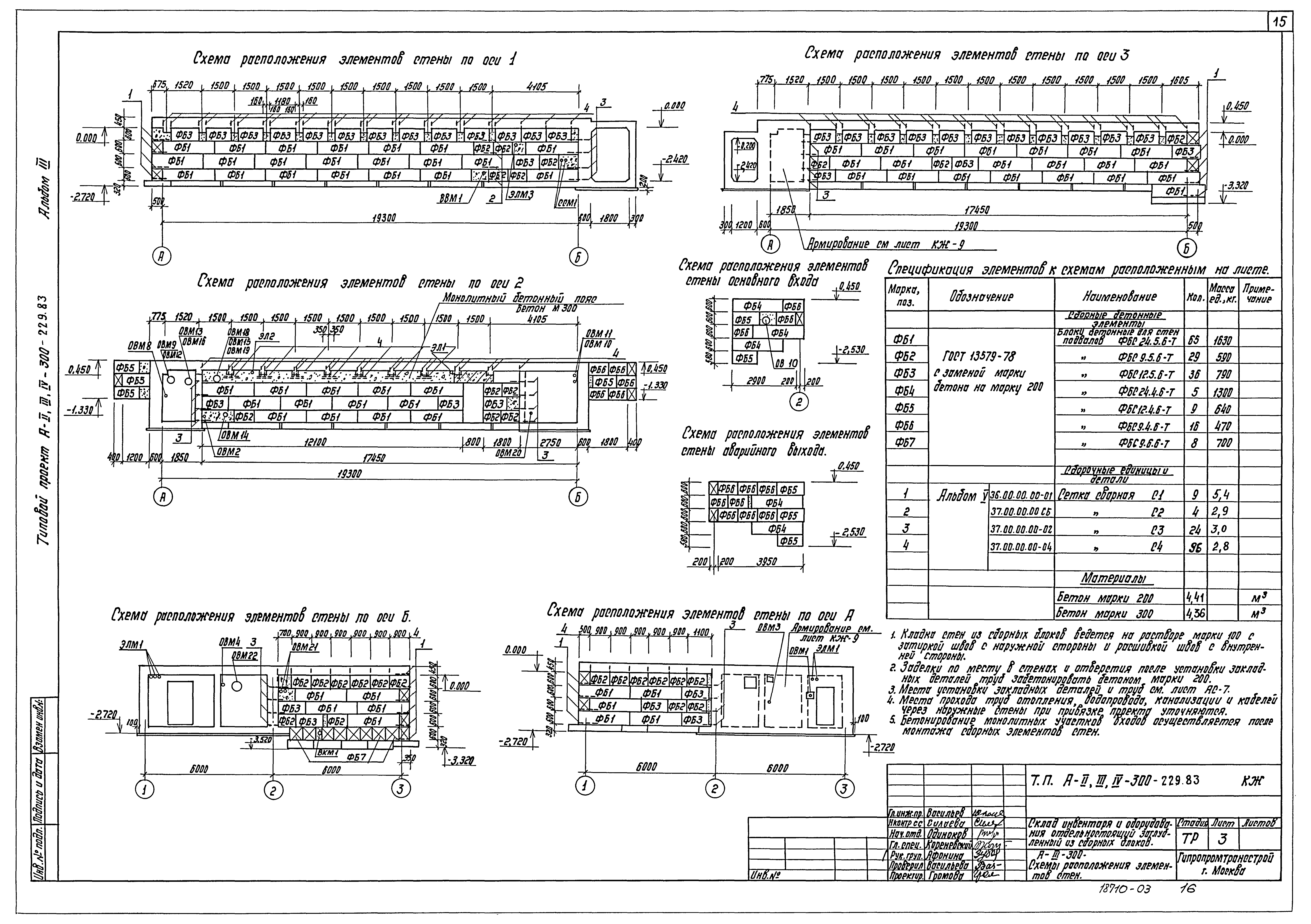 Типовой проект А-II,III,IV-300-229.83