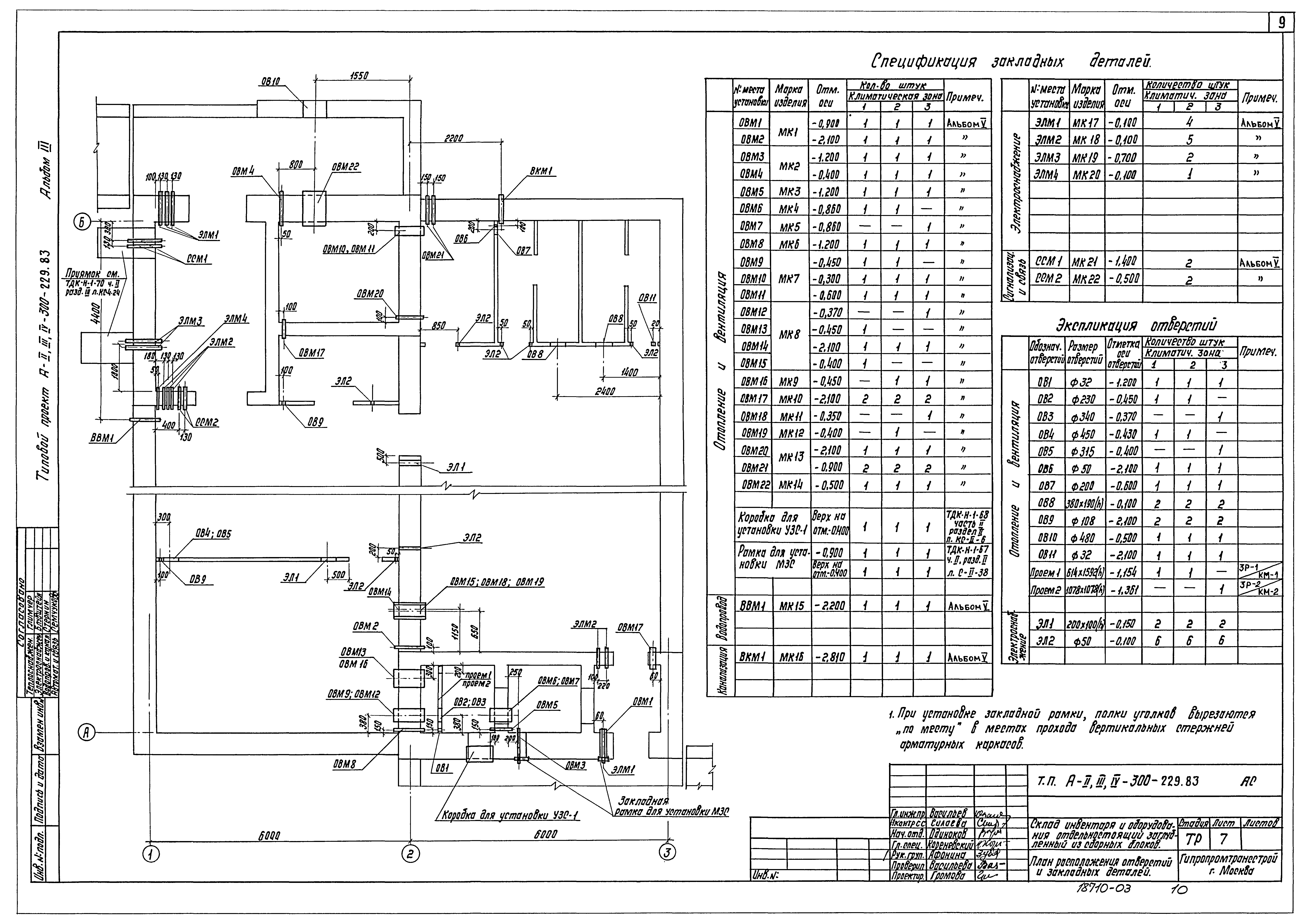 Типовой проект А-II,III,IV-300-229.83