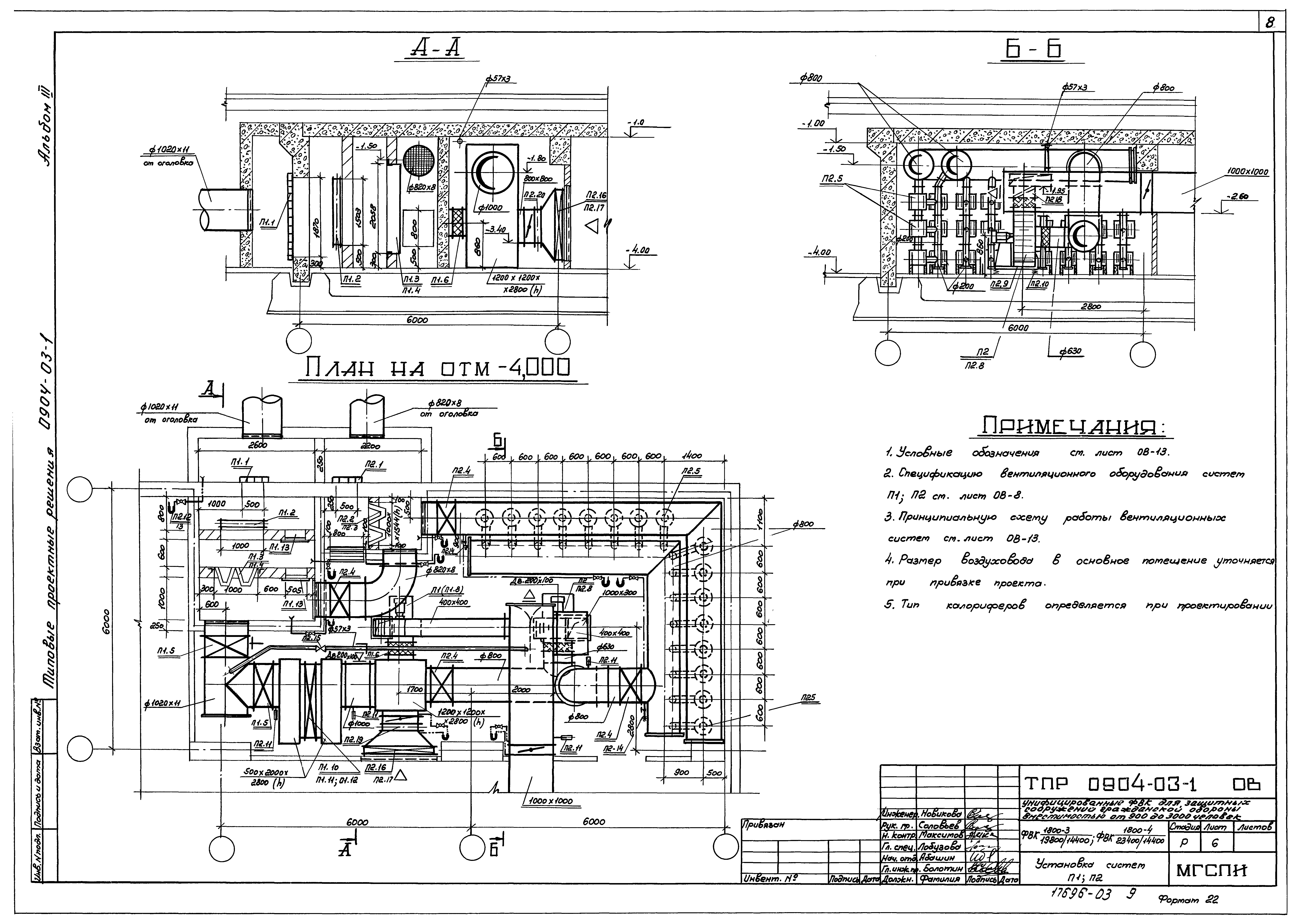 Типовые проектные решения 0904-03-1