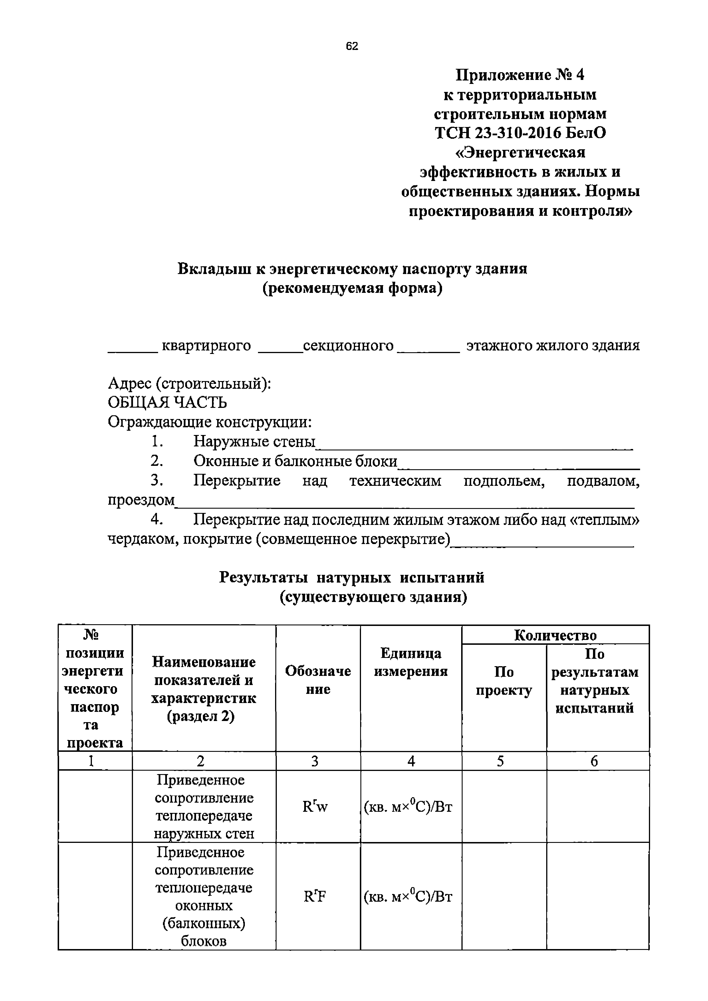 ТСН 23-310-2016 БелО