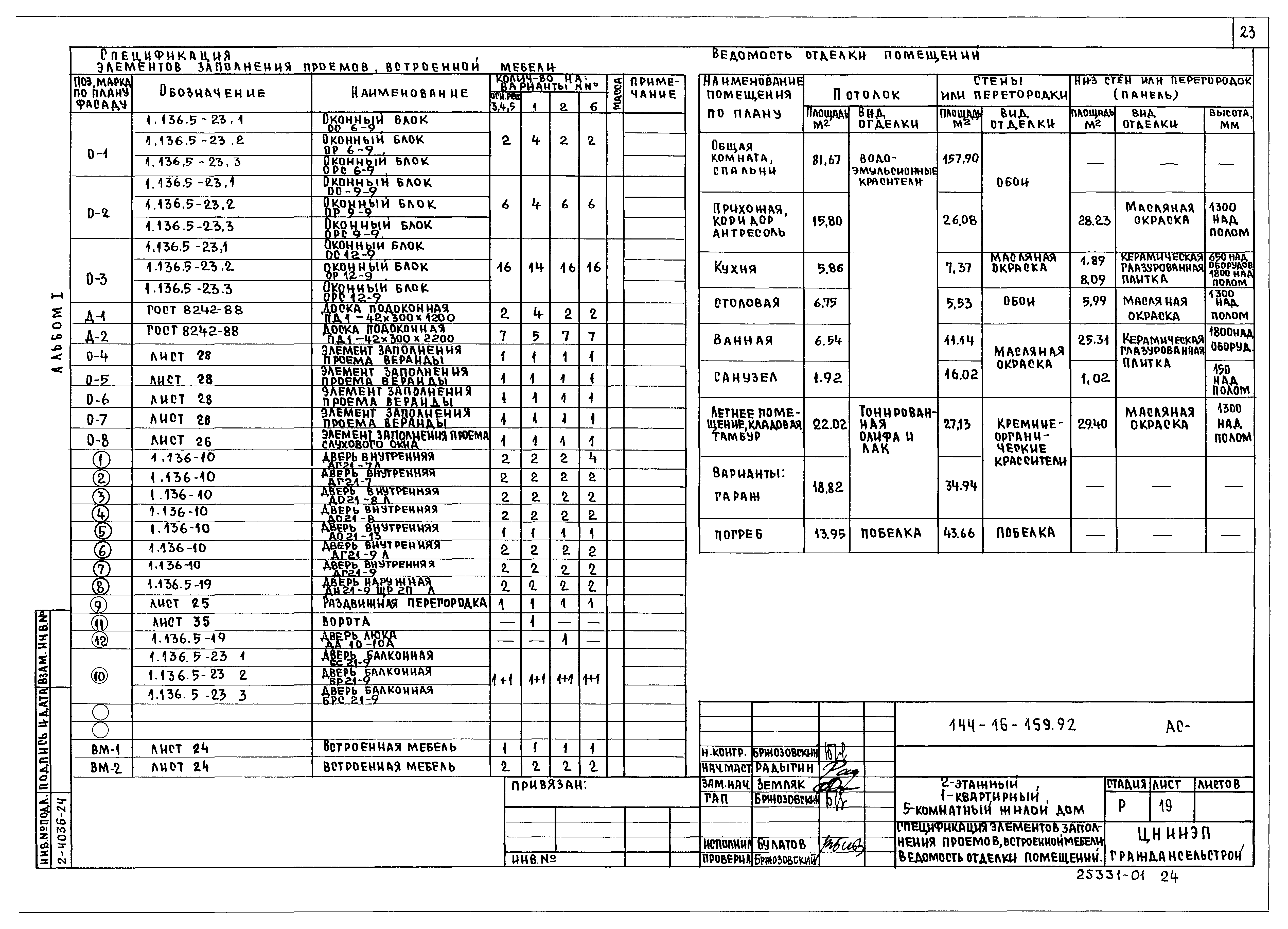 Типовой проект 144-16-159.92