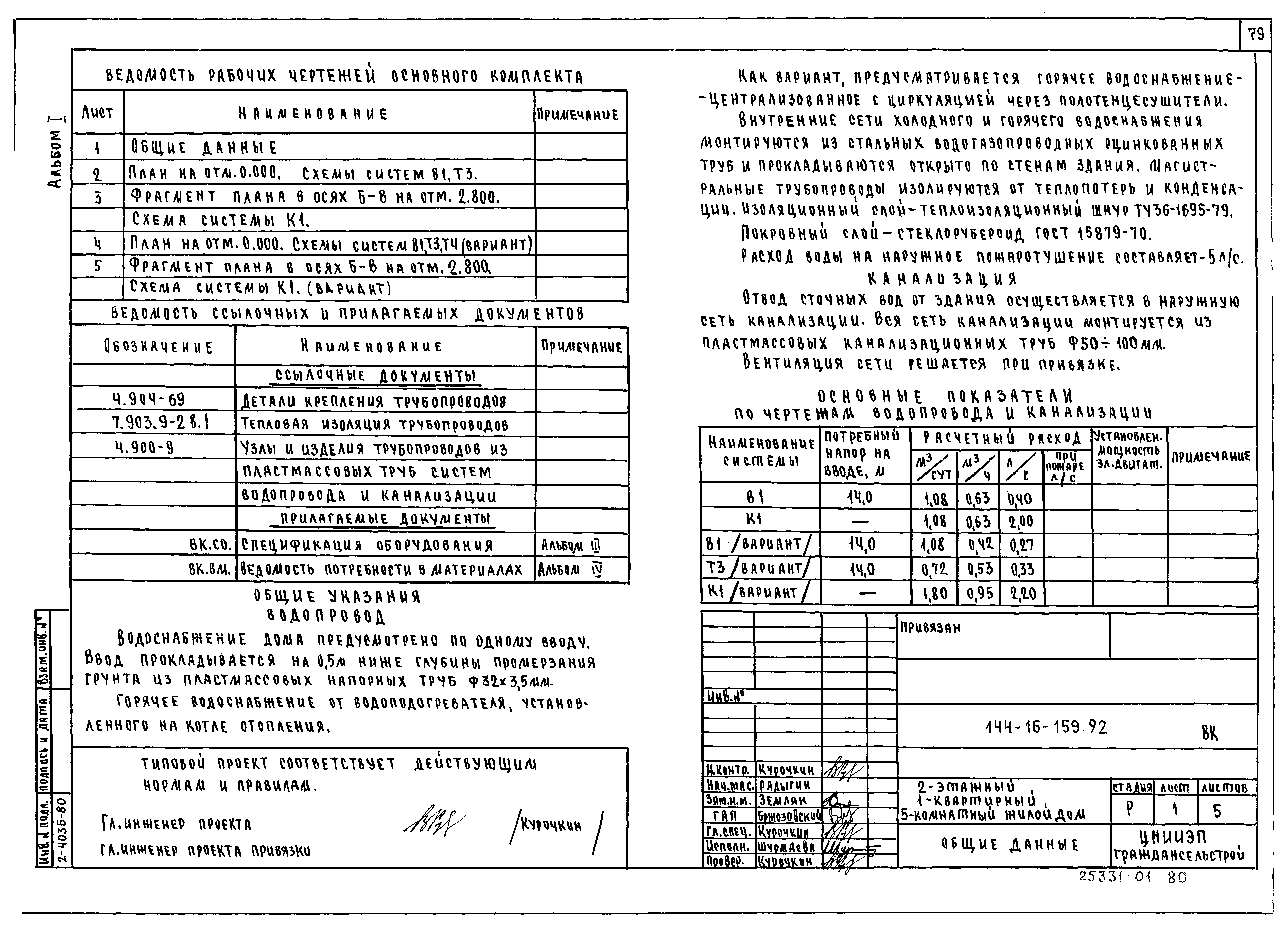 Типовой проект 144-16-159.92