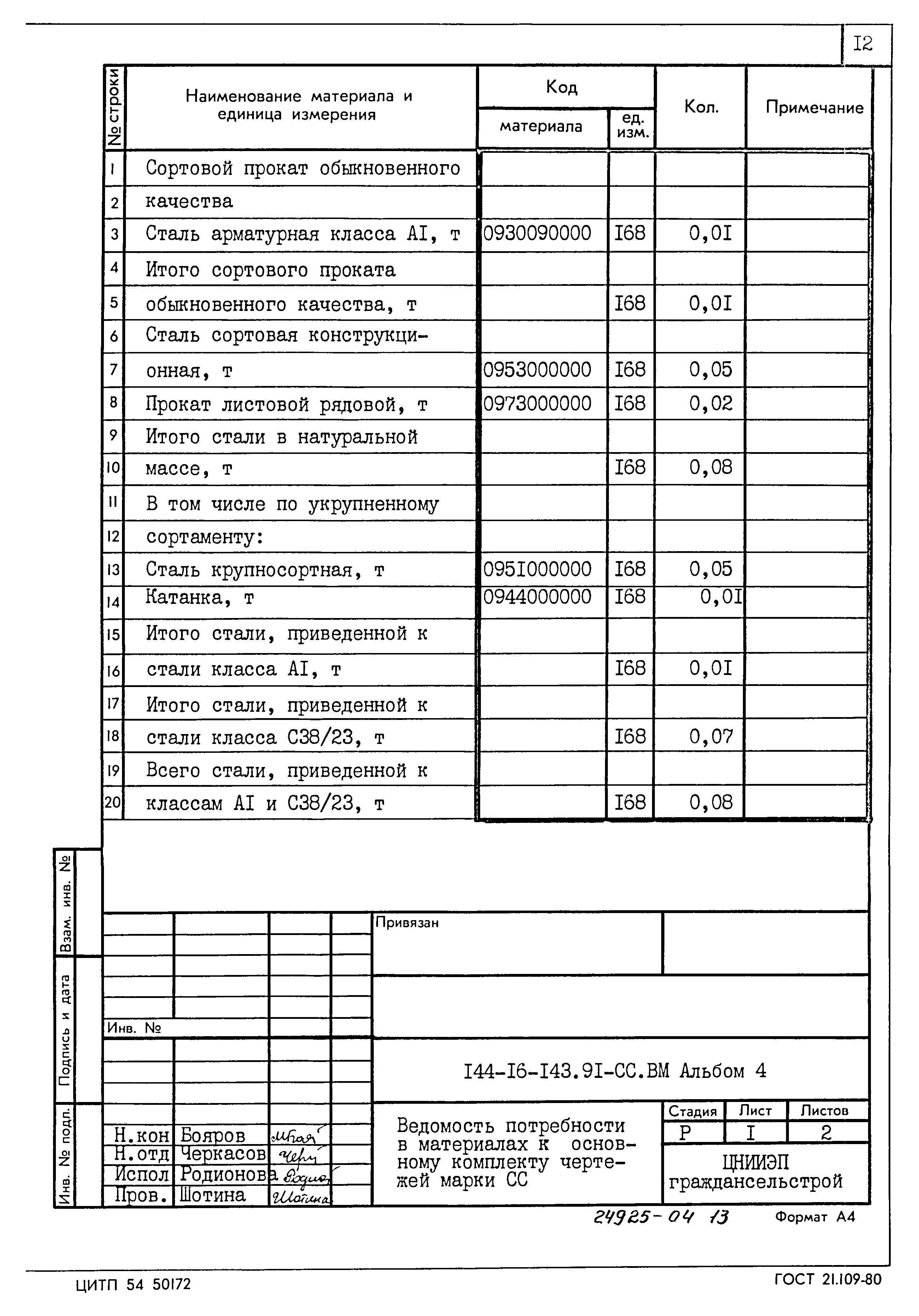 Типовой проект 144-16-143.91