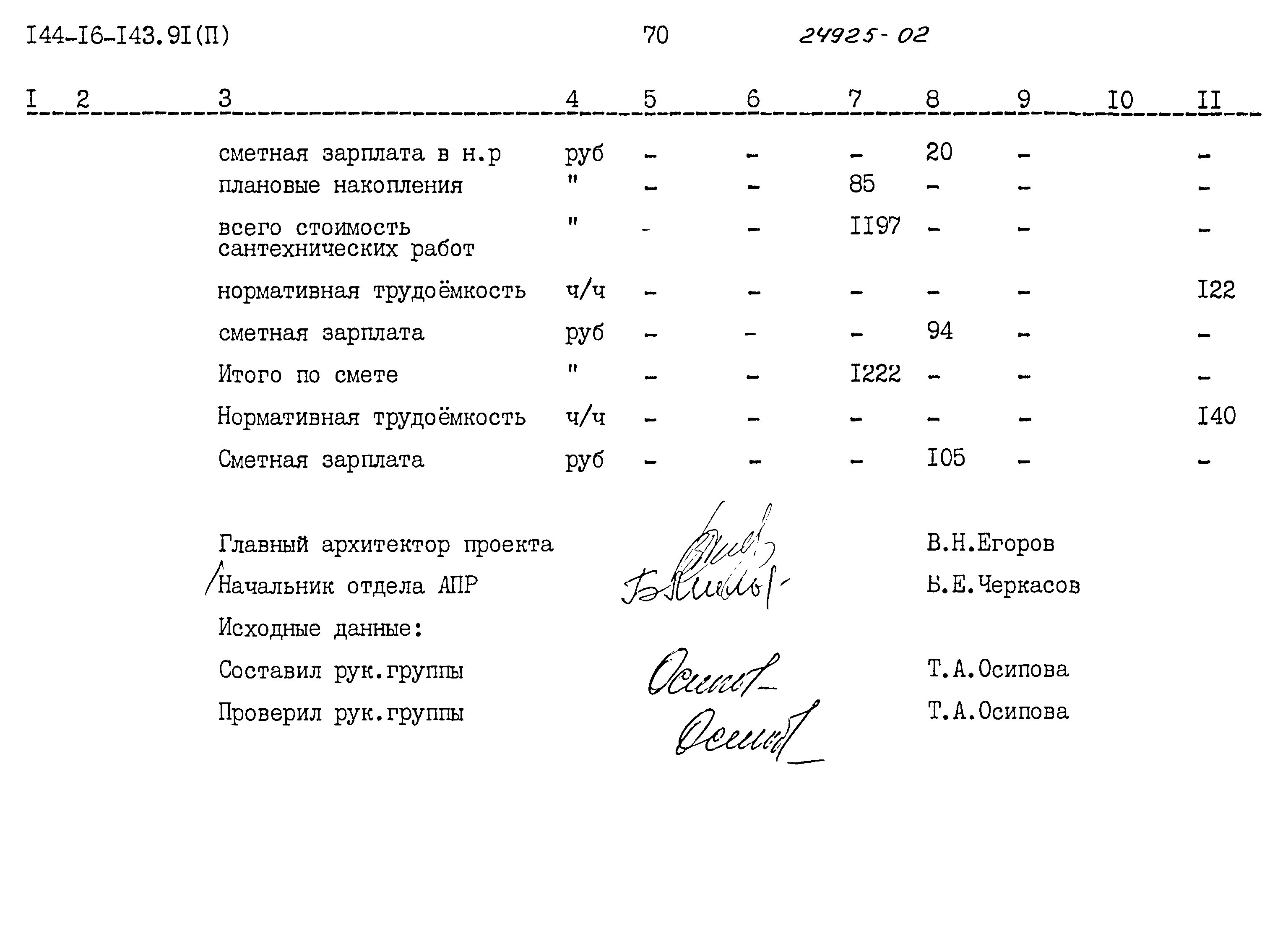 Типовой проект 144-16-143.91