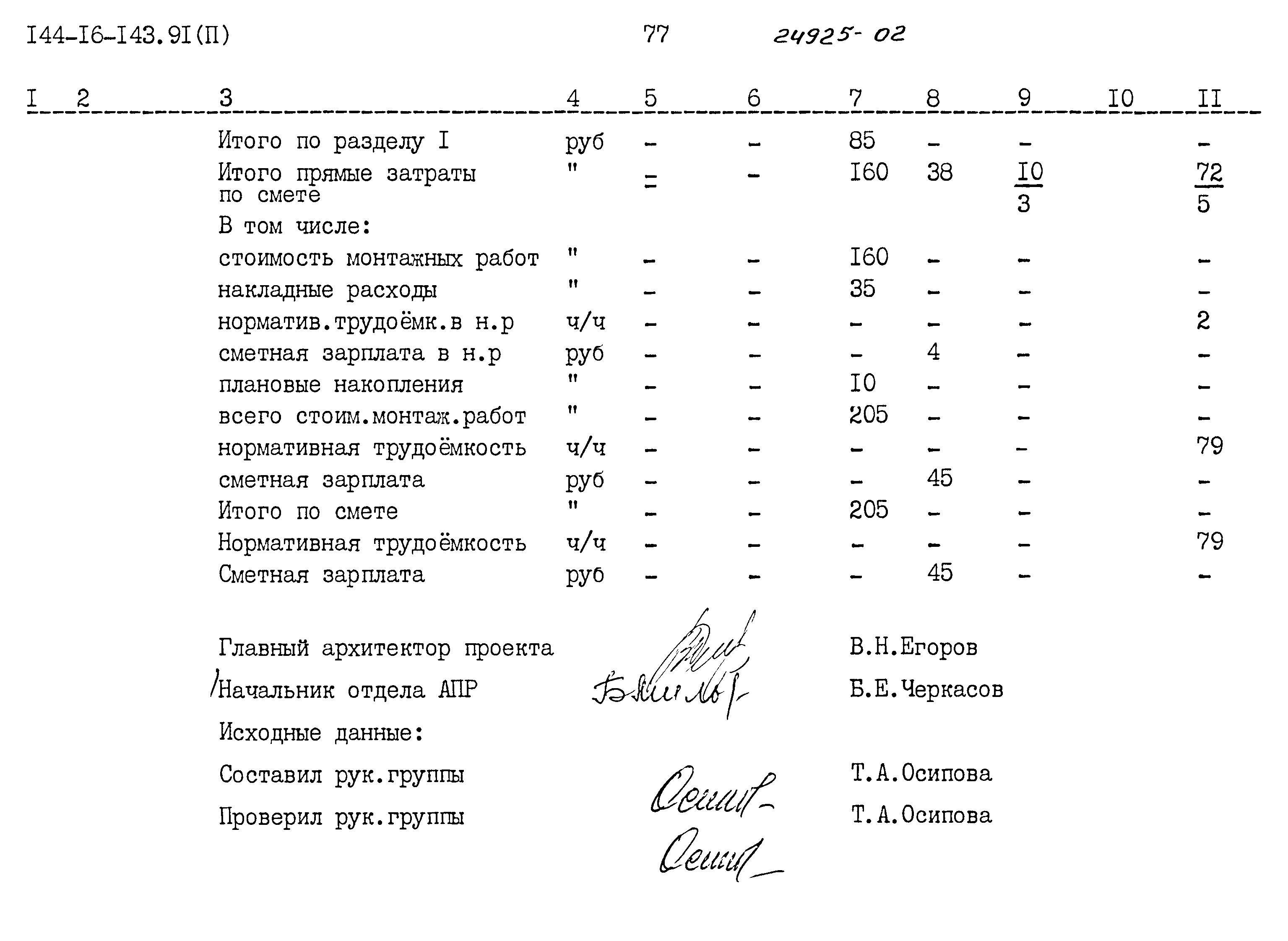 Типовой проект 144-16-143.91