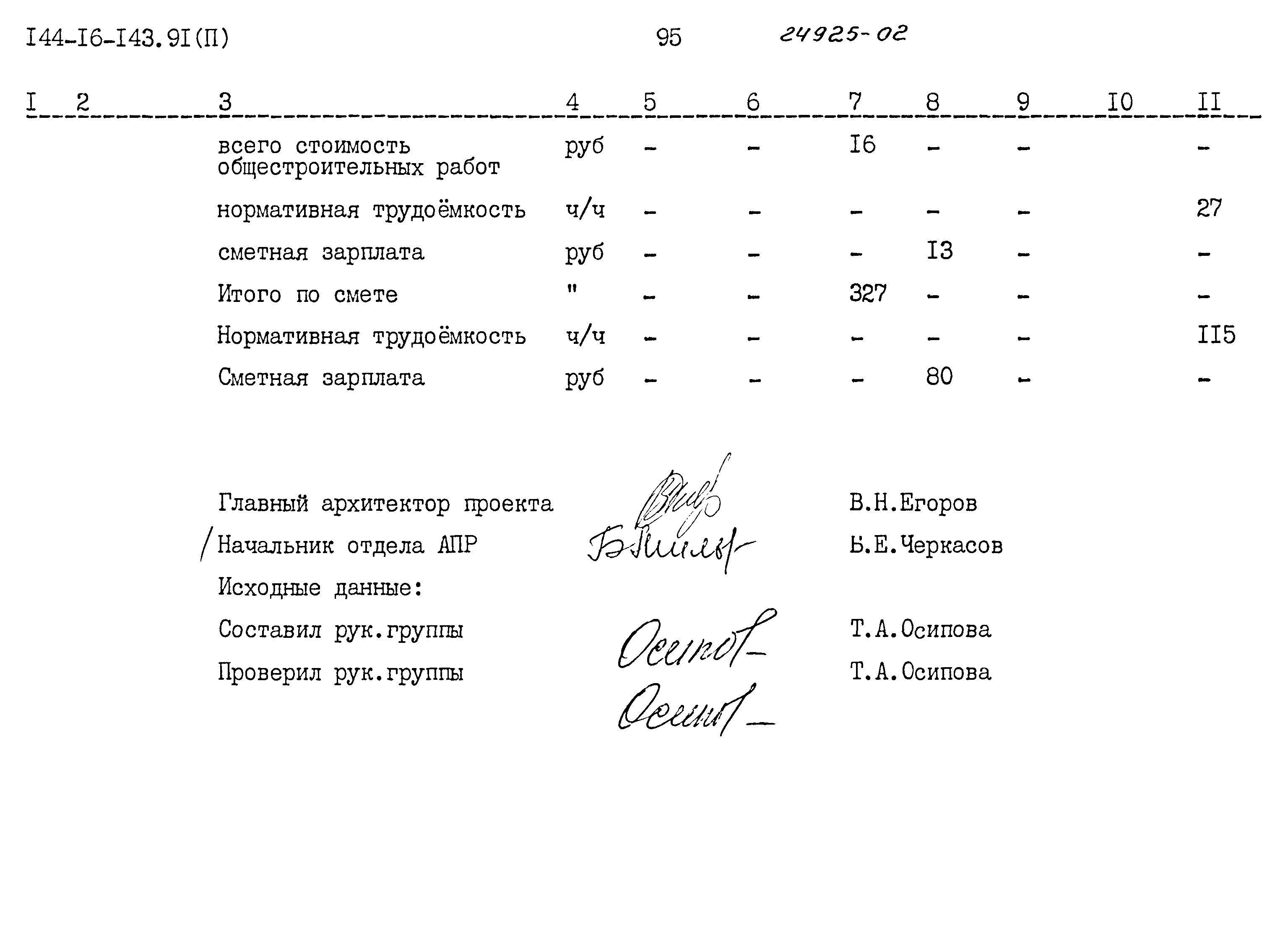 Типовой проект 144-16-143.91