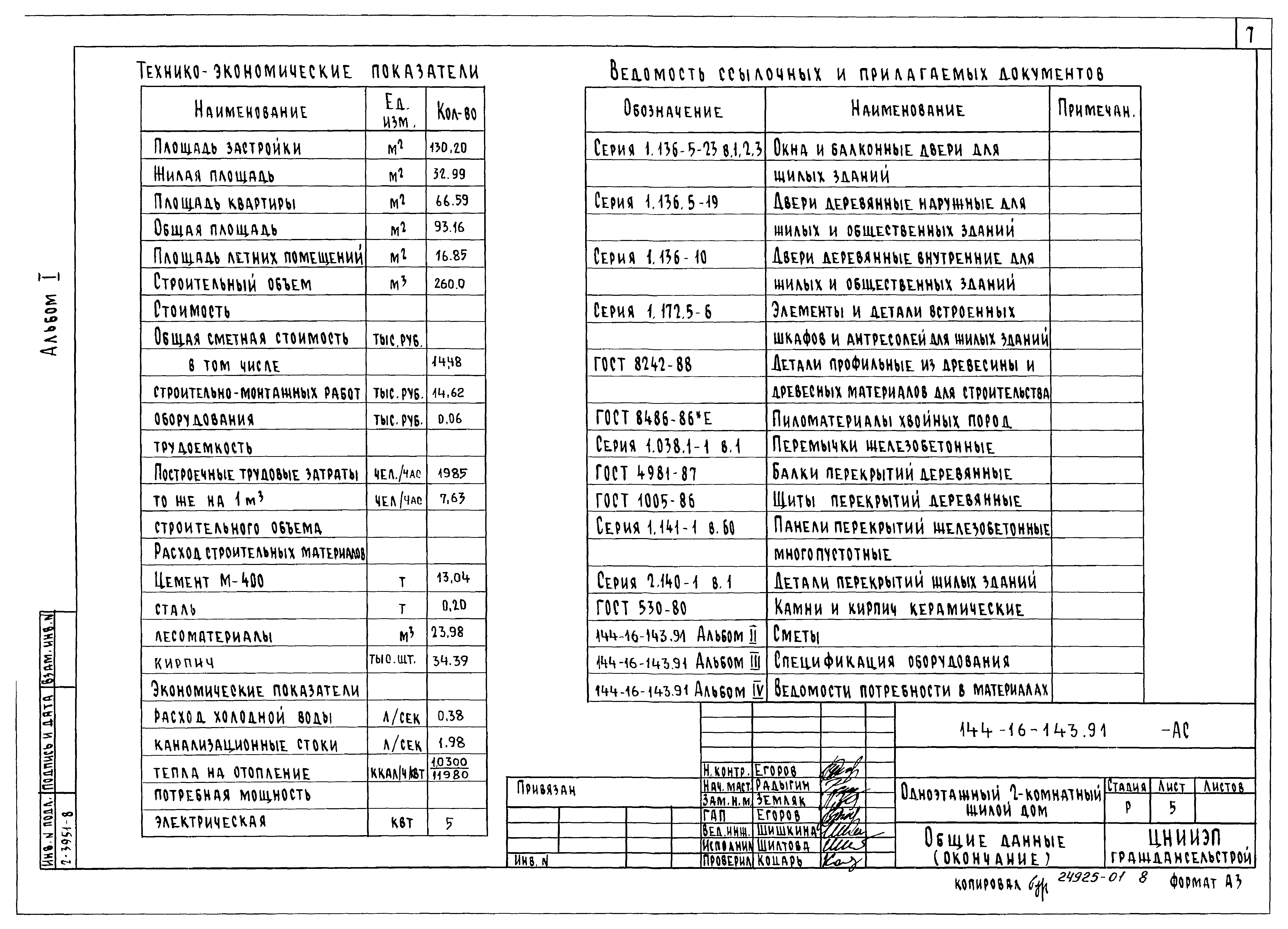 Типовой проект 144-16-143.91
