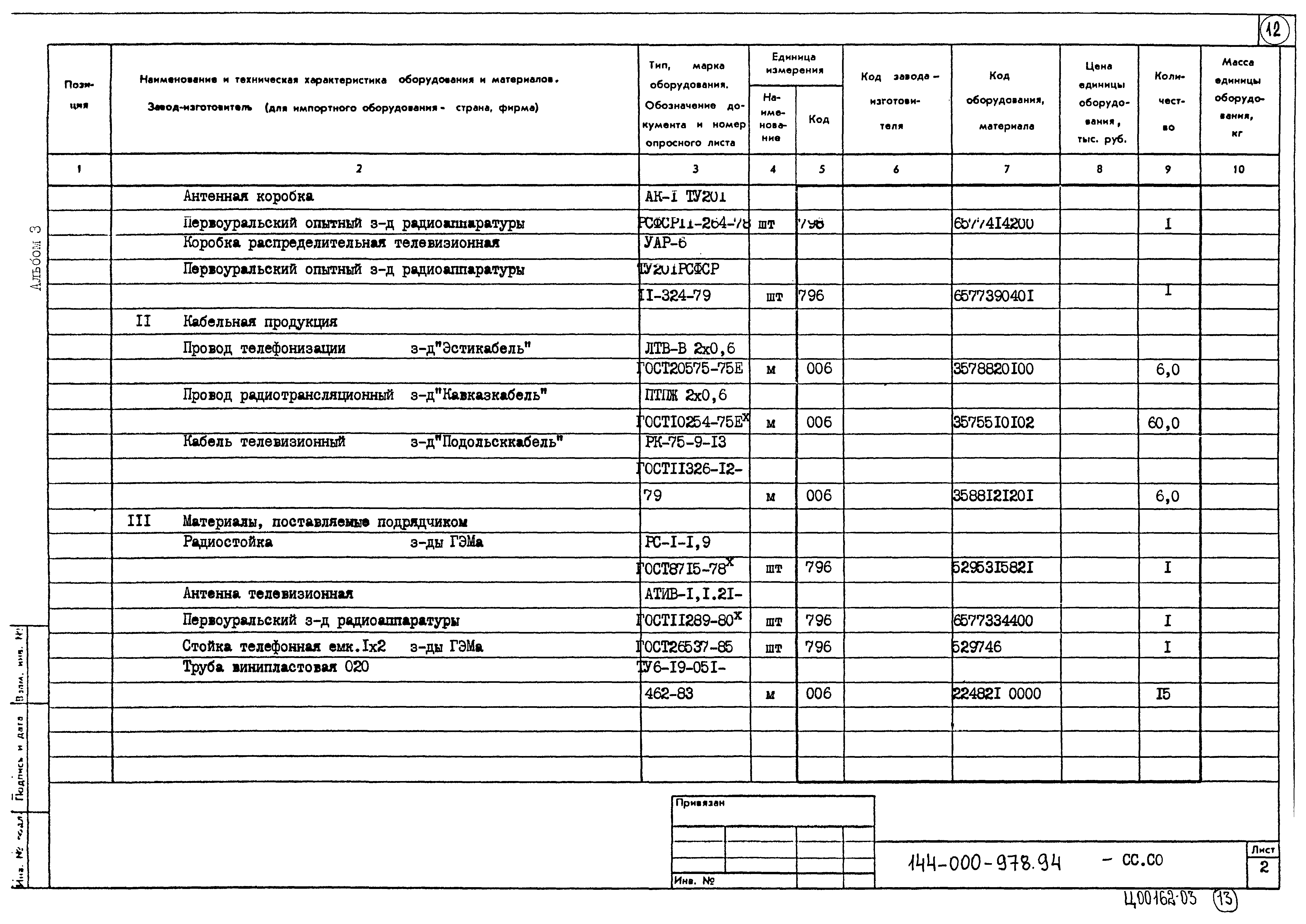 Типовой проект 144-000-978.94