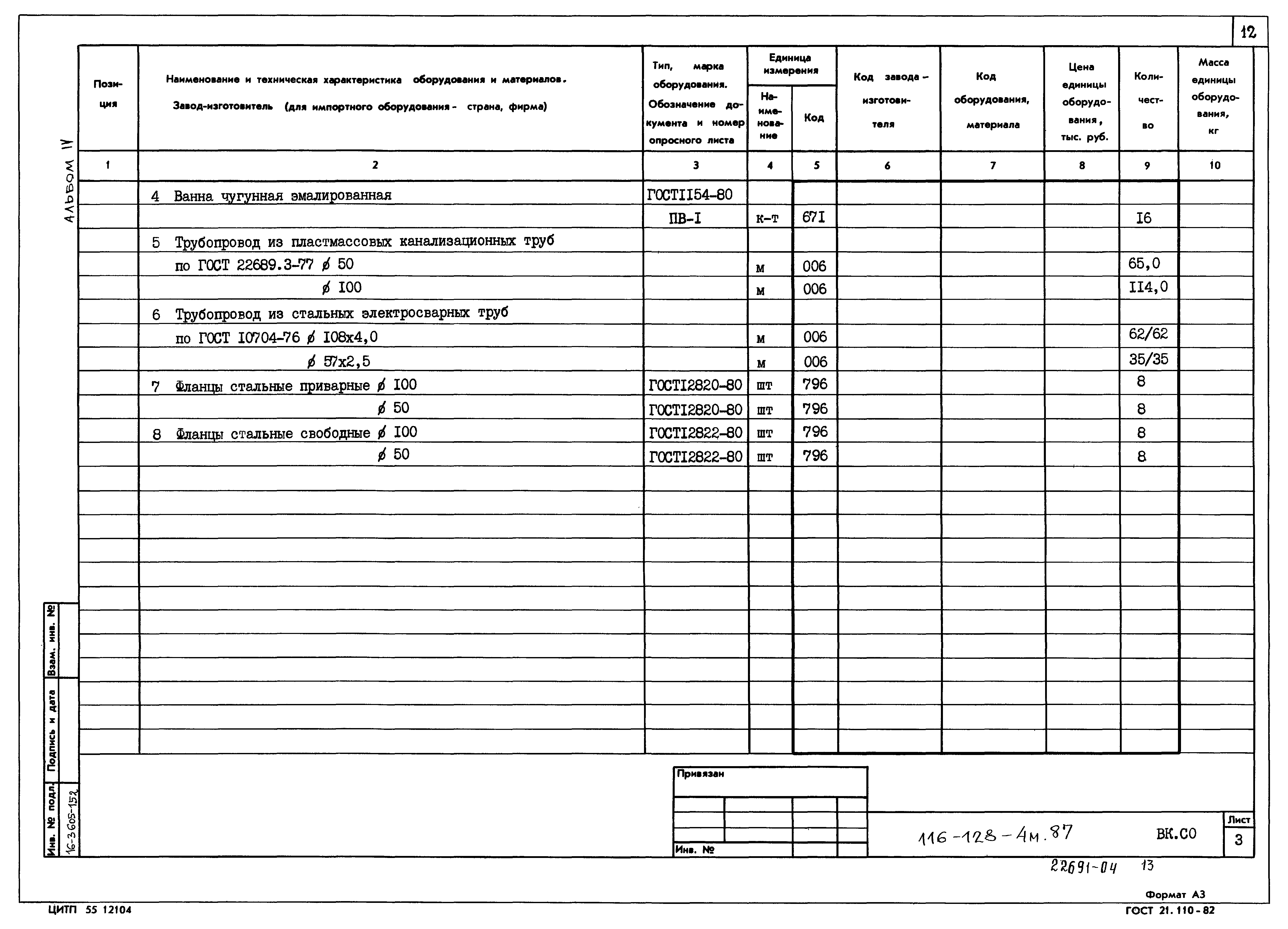 Типовой проект 116-128-4м.87