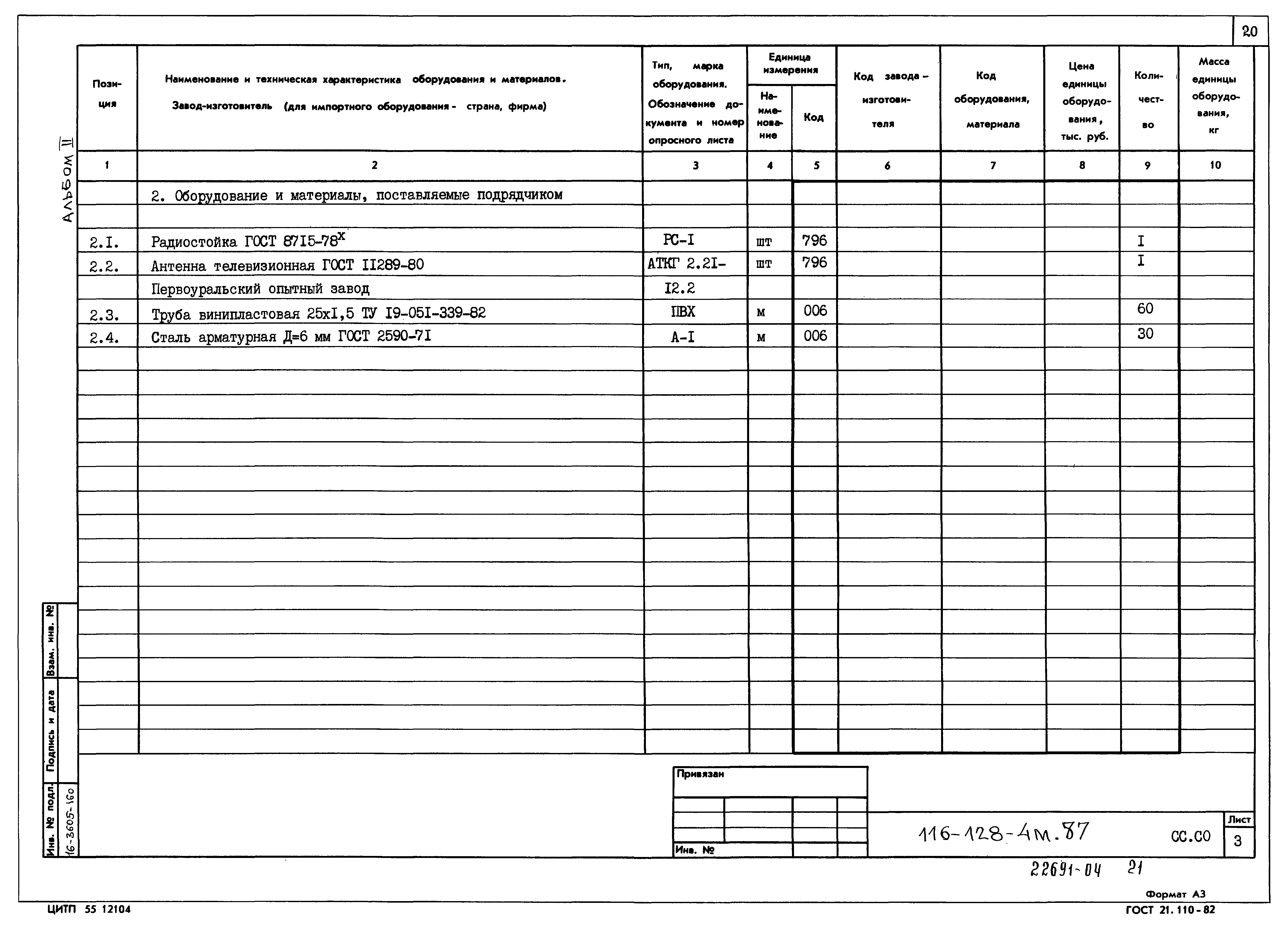 Типовой проект 116-128-4м.87