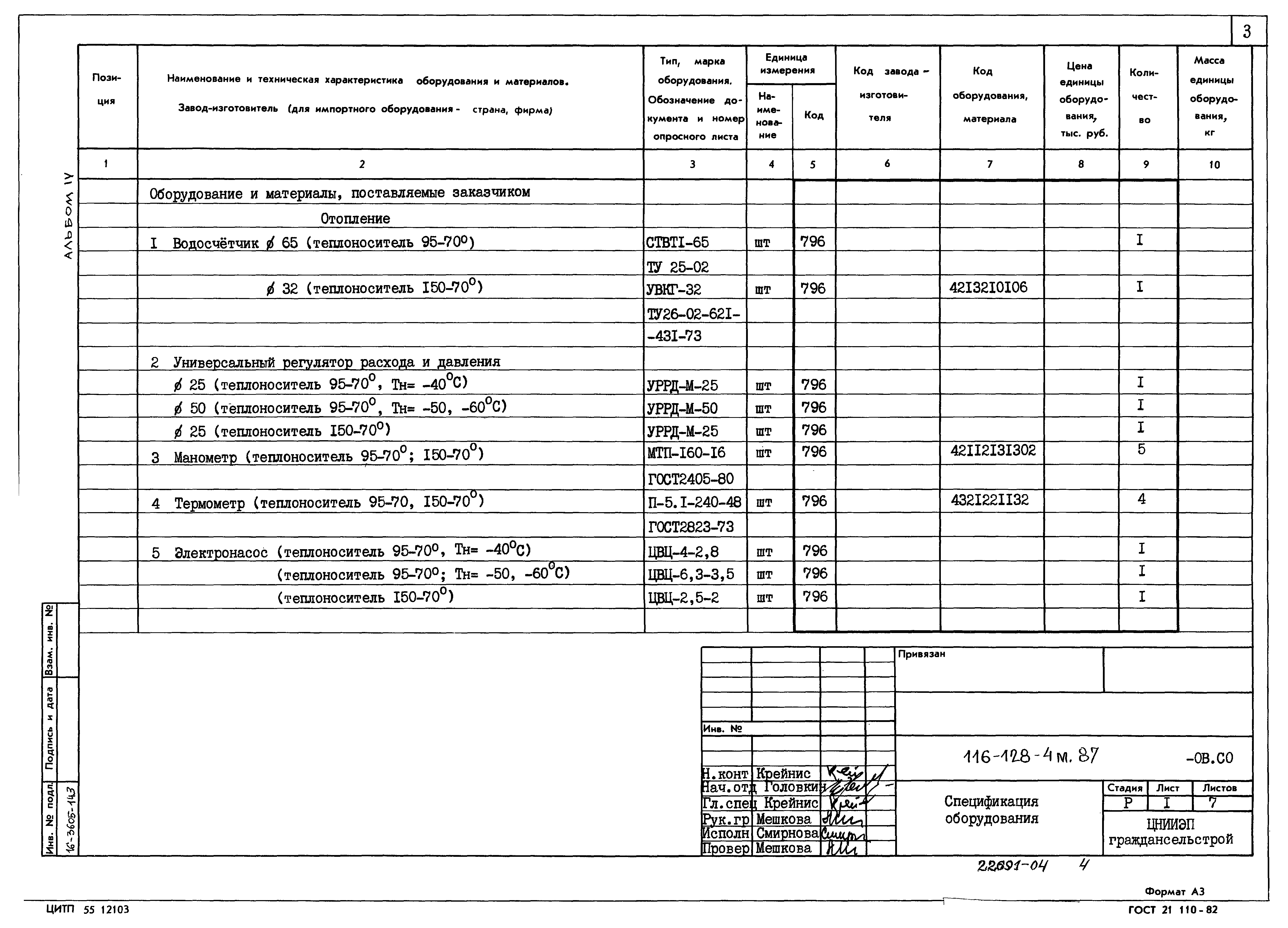 Типовой проект 116-128-4м.87