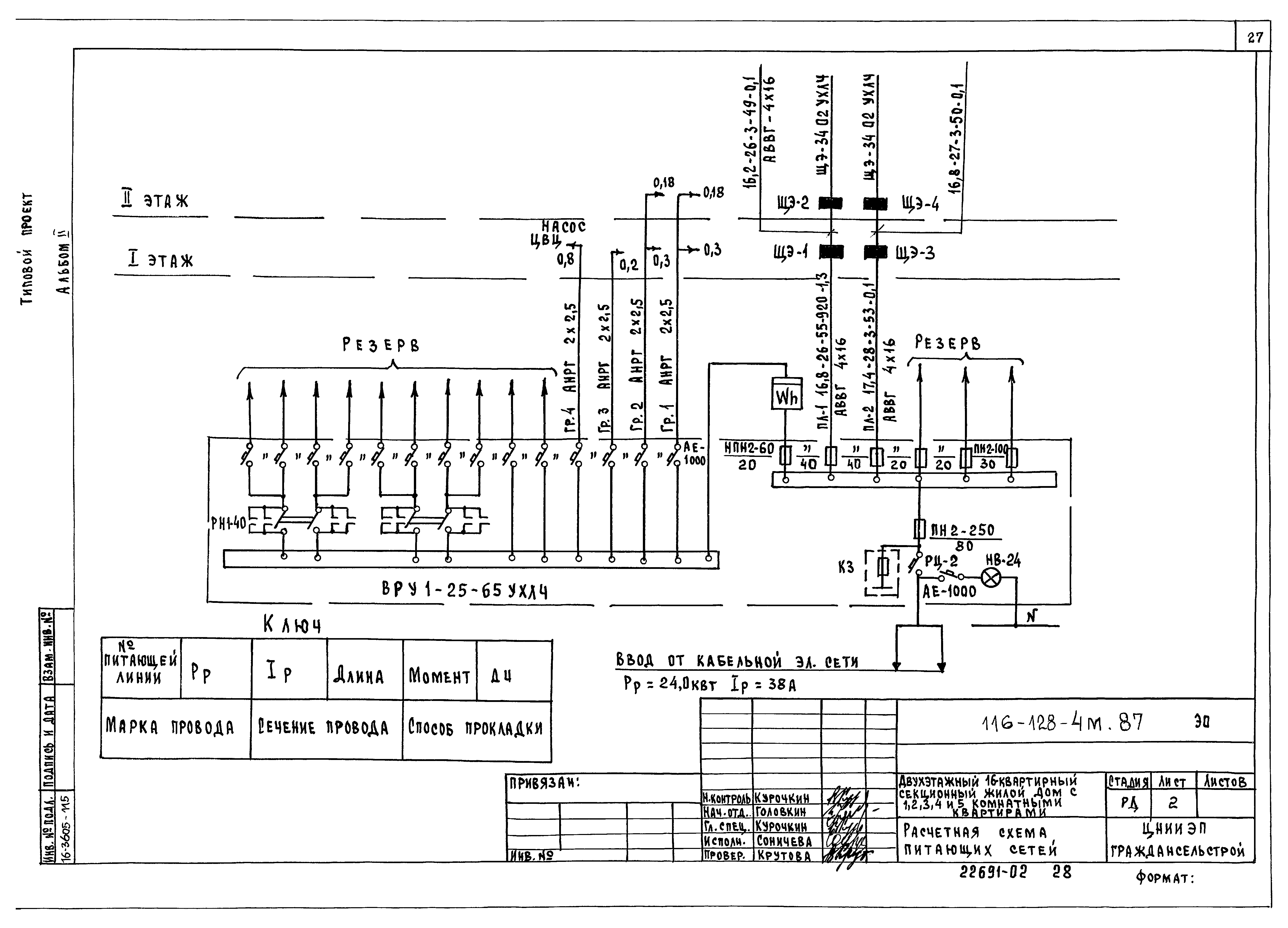 Типовой проект 116-128-4м.87