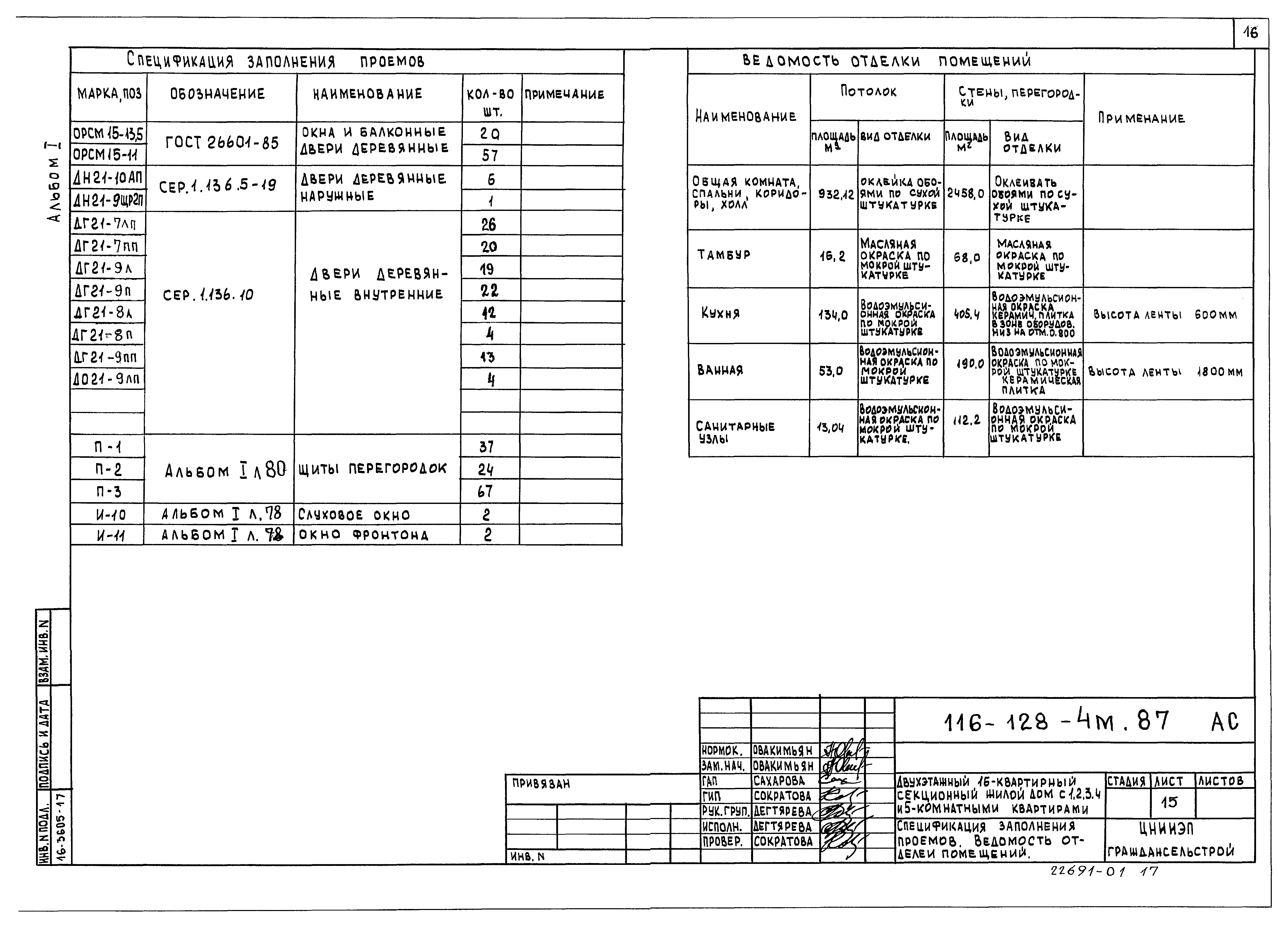 Типовой проект 116-128-4м.87