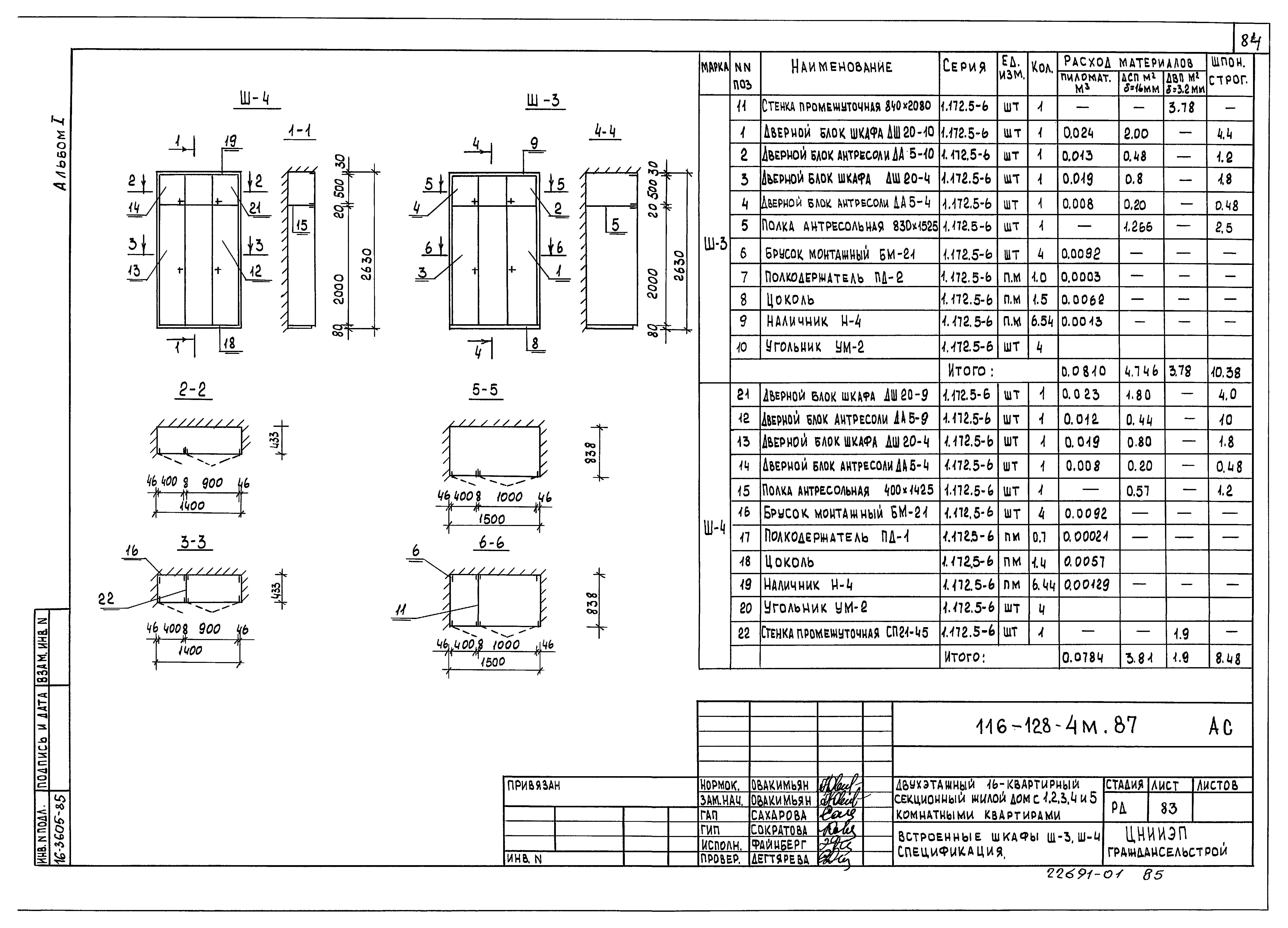 Типовой проект 116-128-4м.87