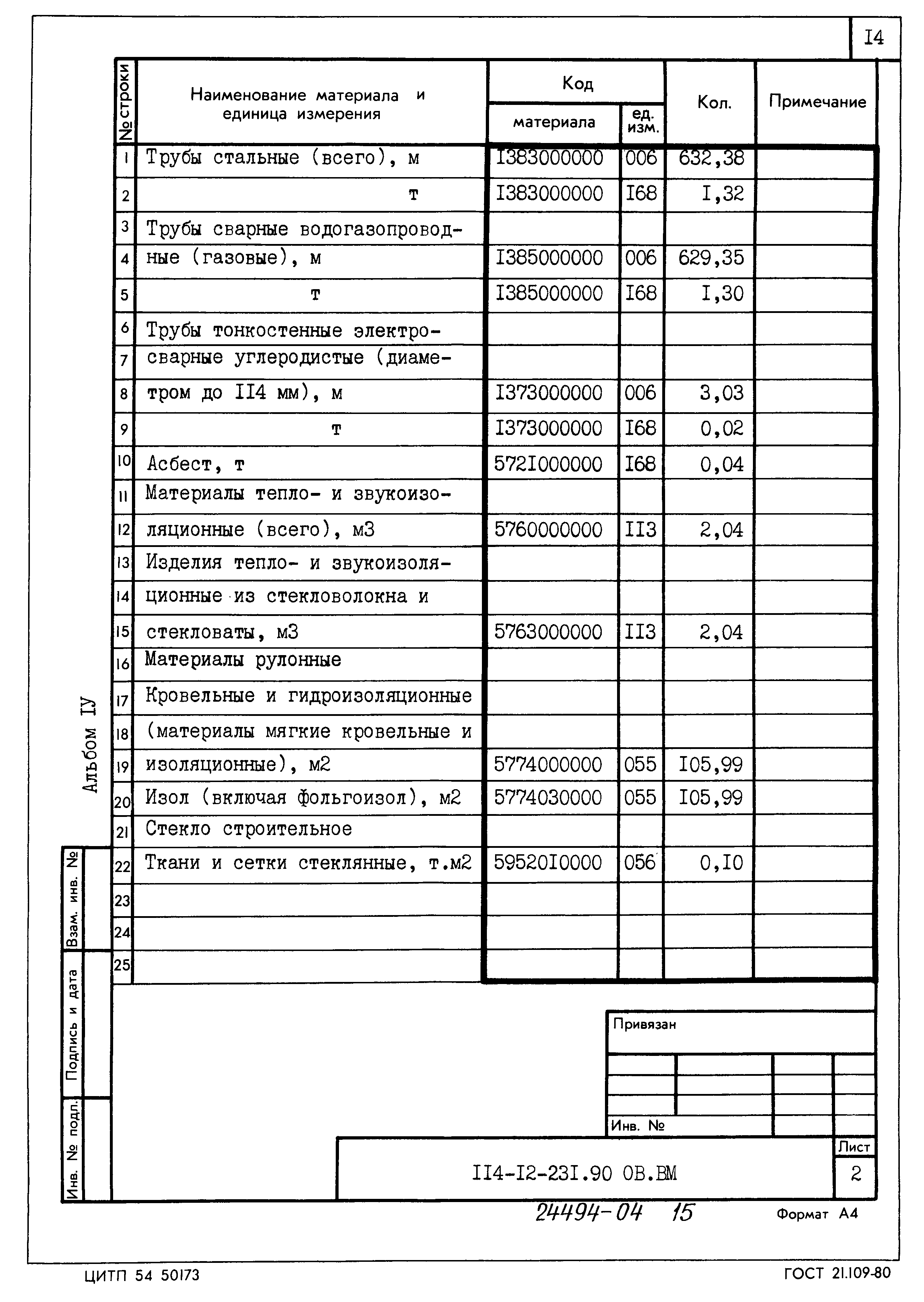 Типовой проект 114-12-231.90