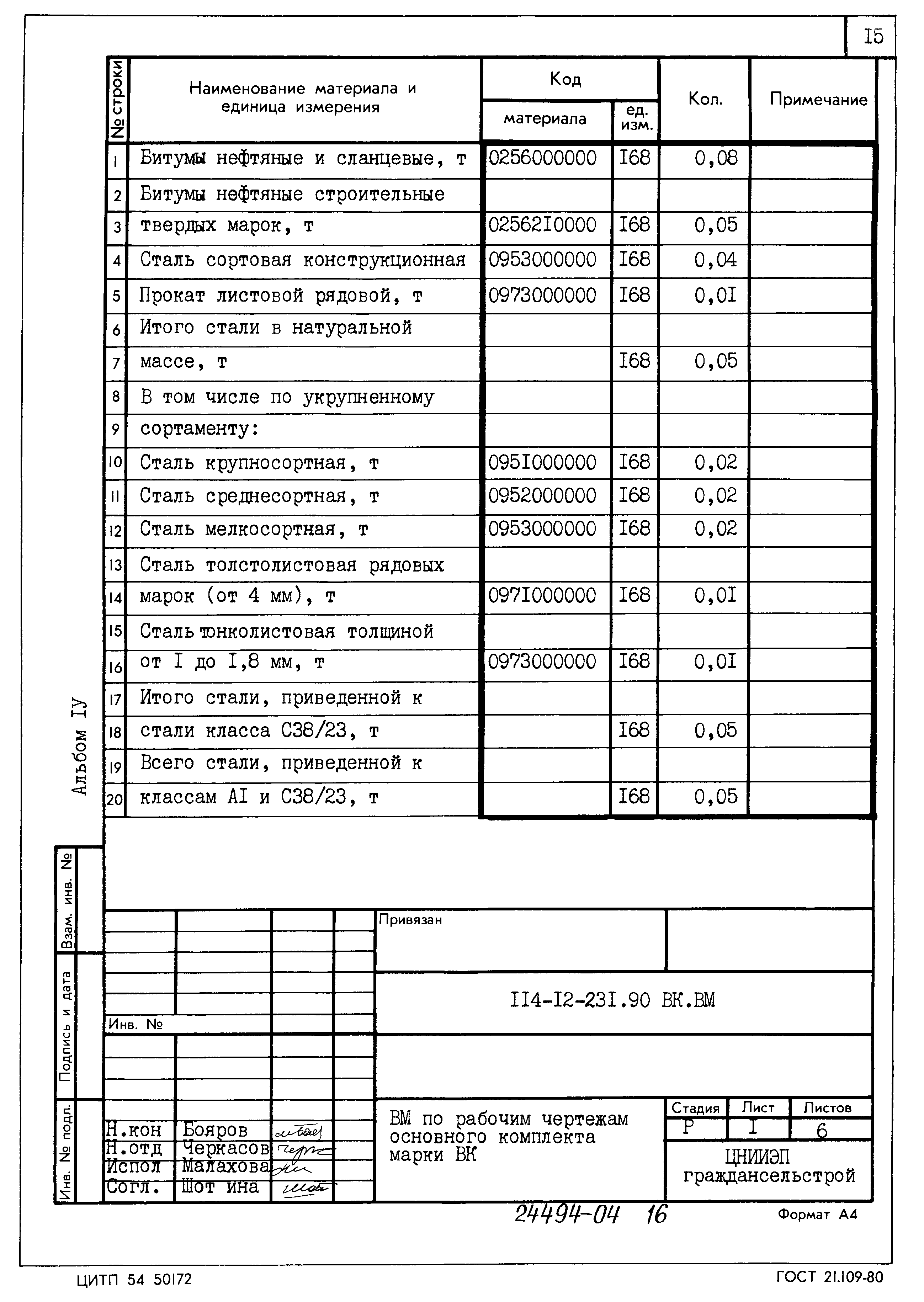 Типовой проект 114-12-231.90