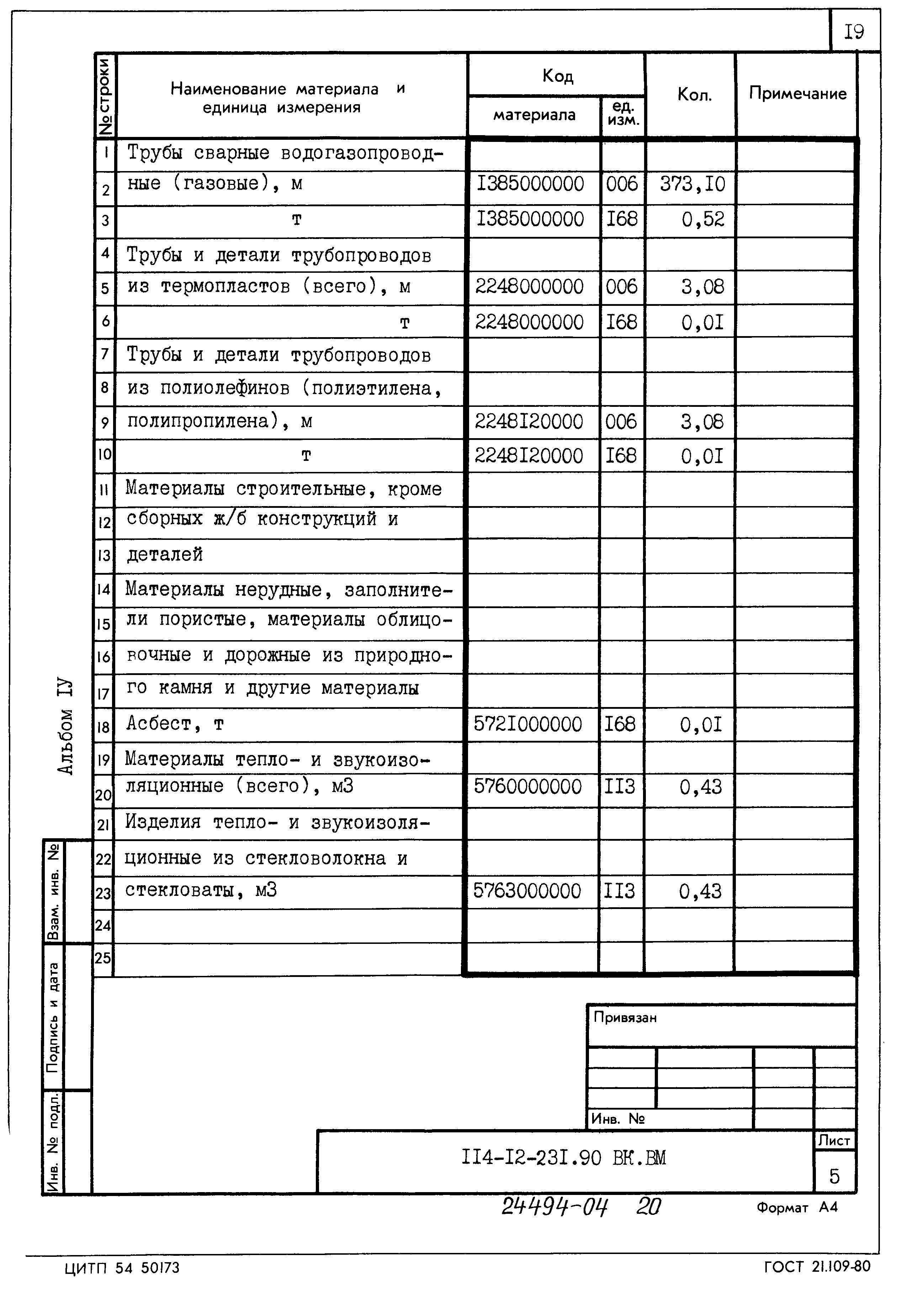 Типовой проект 114-12-231.90