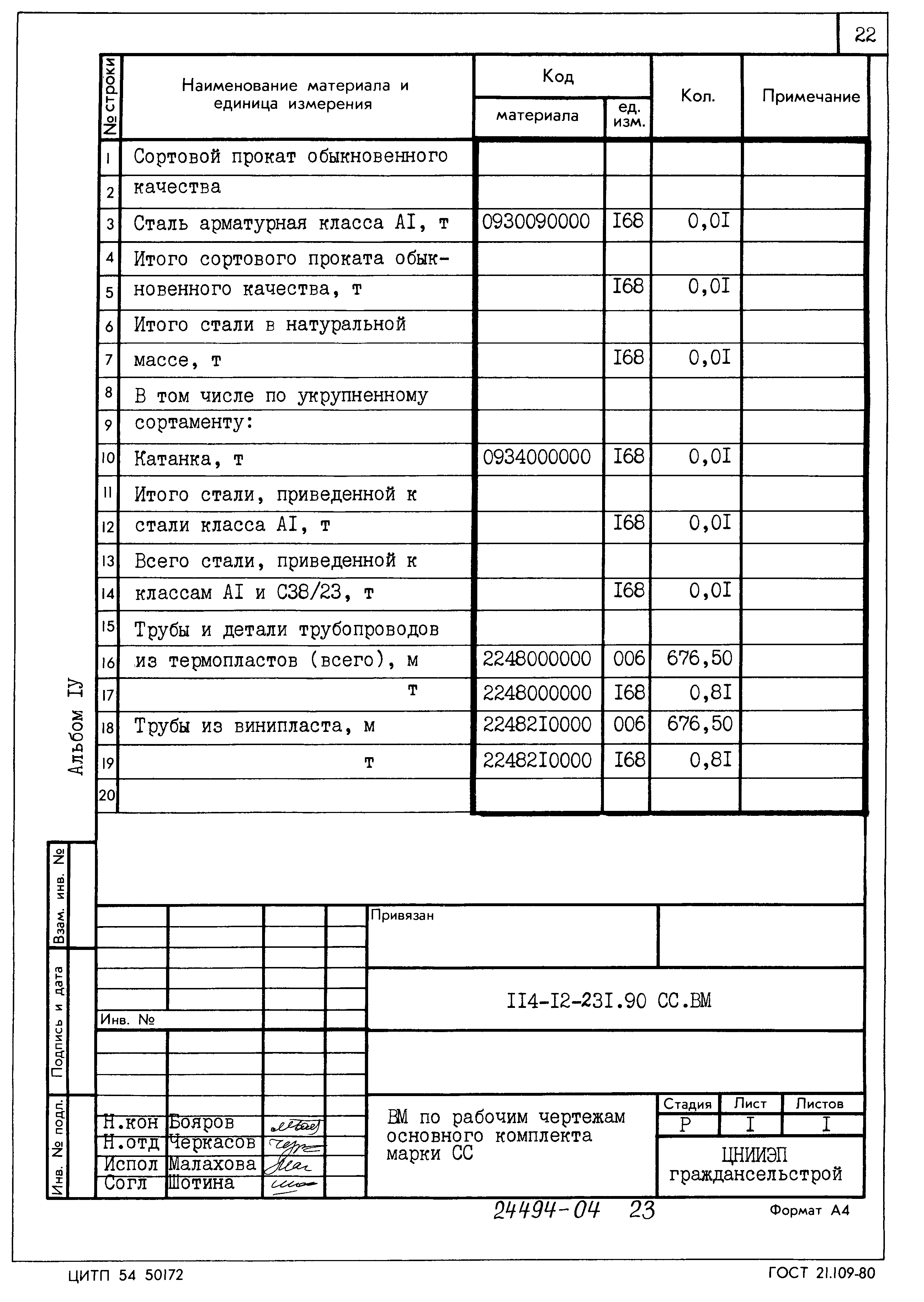 Типовой проект 114-12-231.90